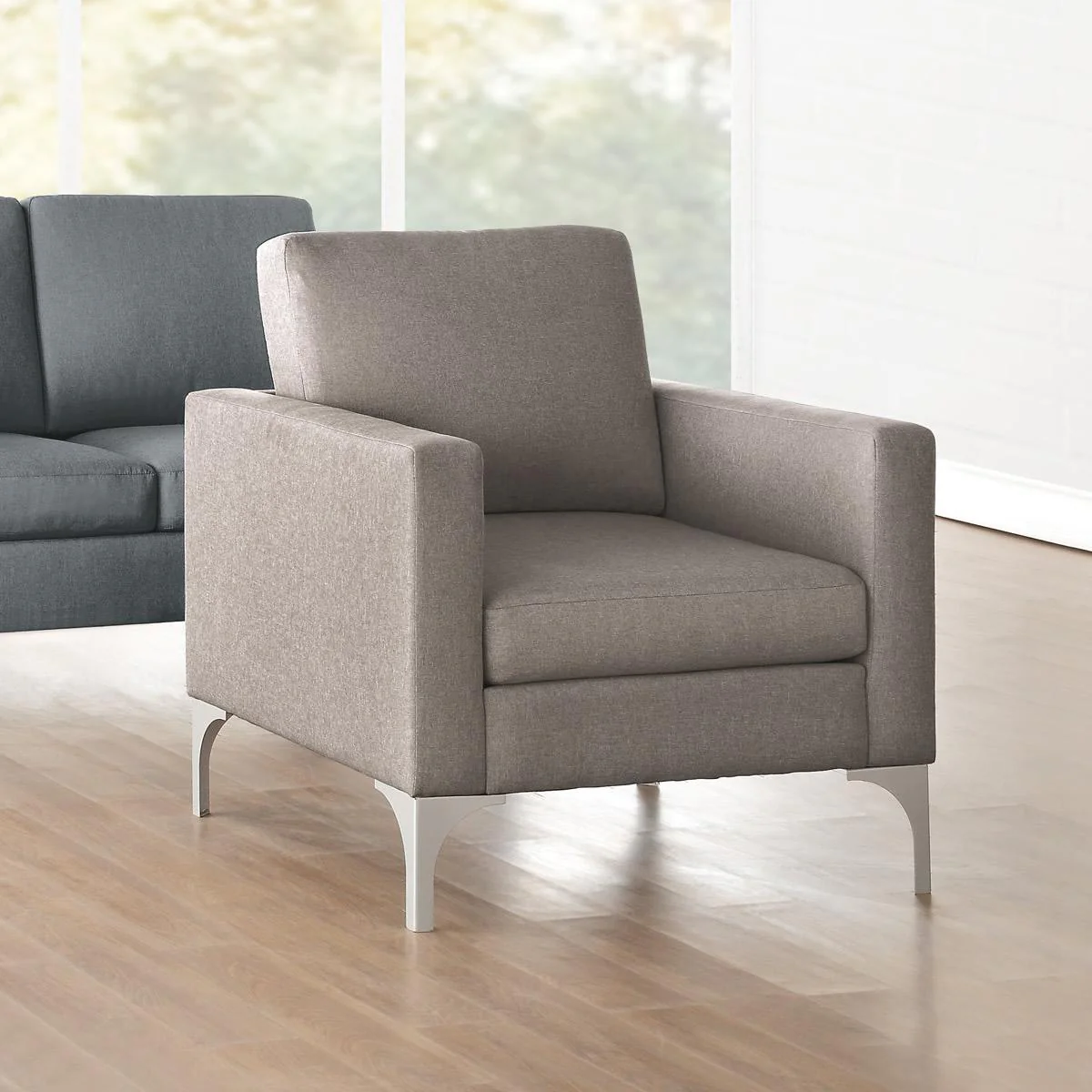 Homelegance Soho Stationary Fabric Chair 9979BRG-1 - Image 2