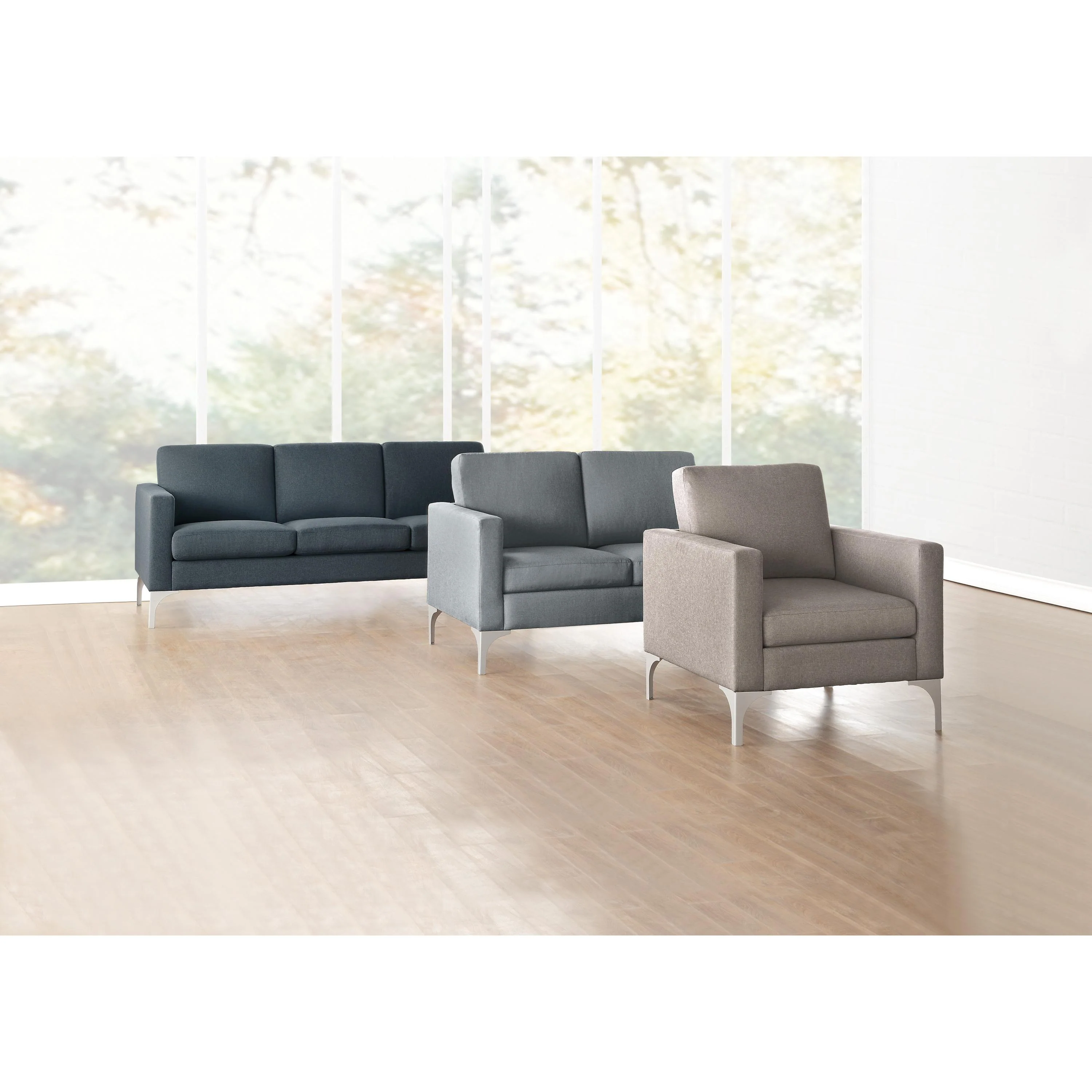 Homelegance Soho Stationary Fabric Chair 9979BRG-1 - Image 3