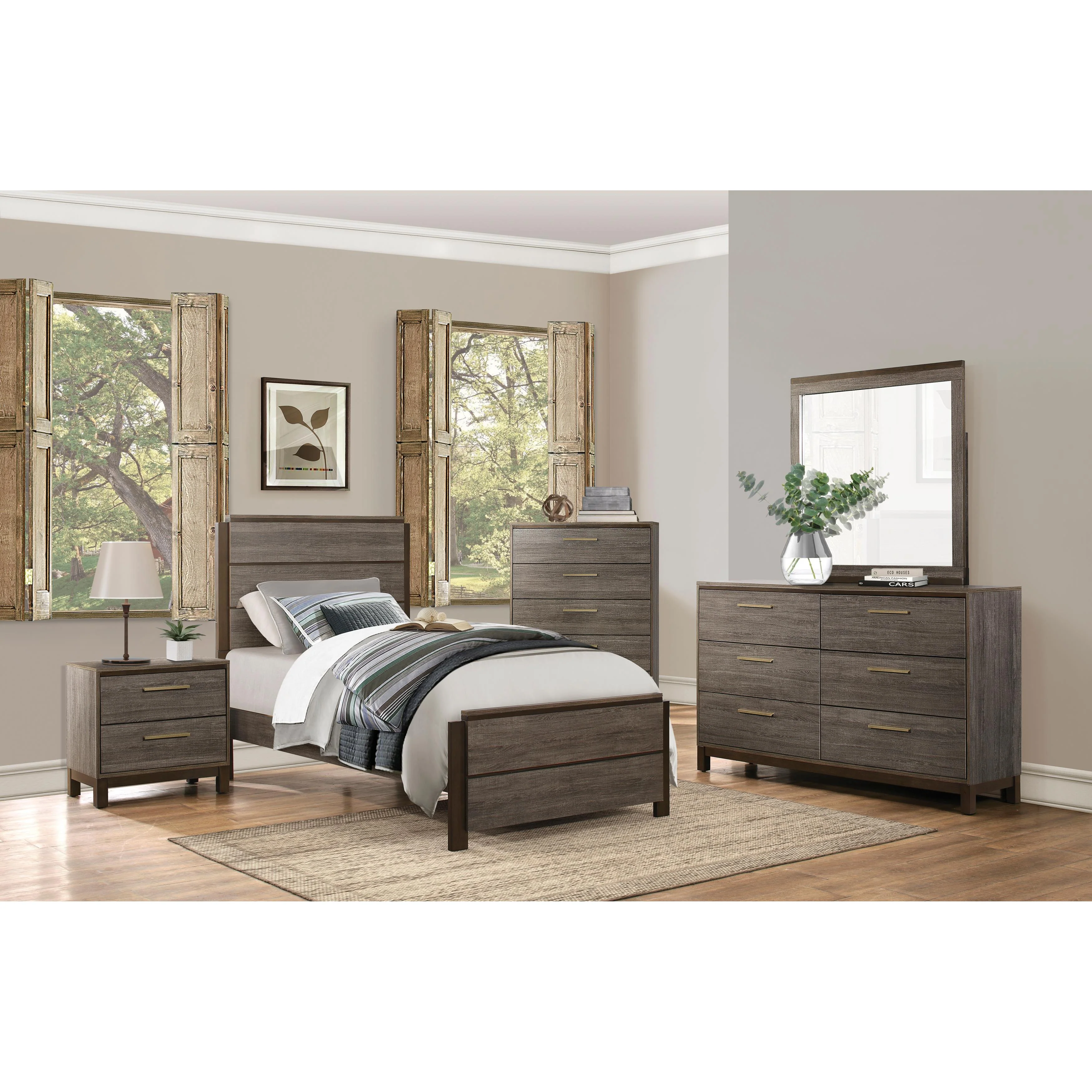 Homelegance Vestavia 1936T-1* Twin Bed - Image 2