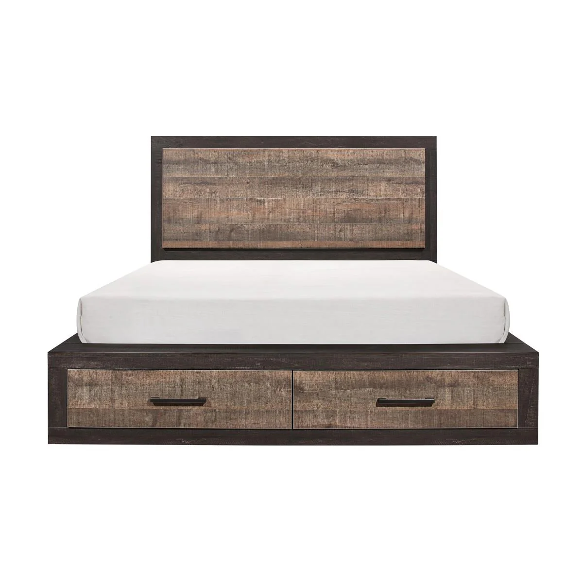 Homelegance Miter 1762K-1EK* Eastern King Platform Bed with Footboard Storage - Image 1