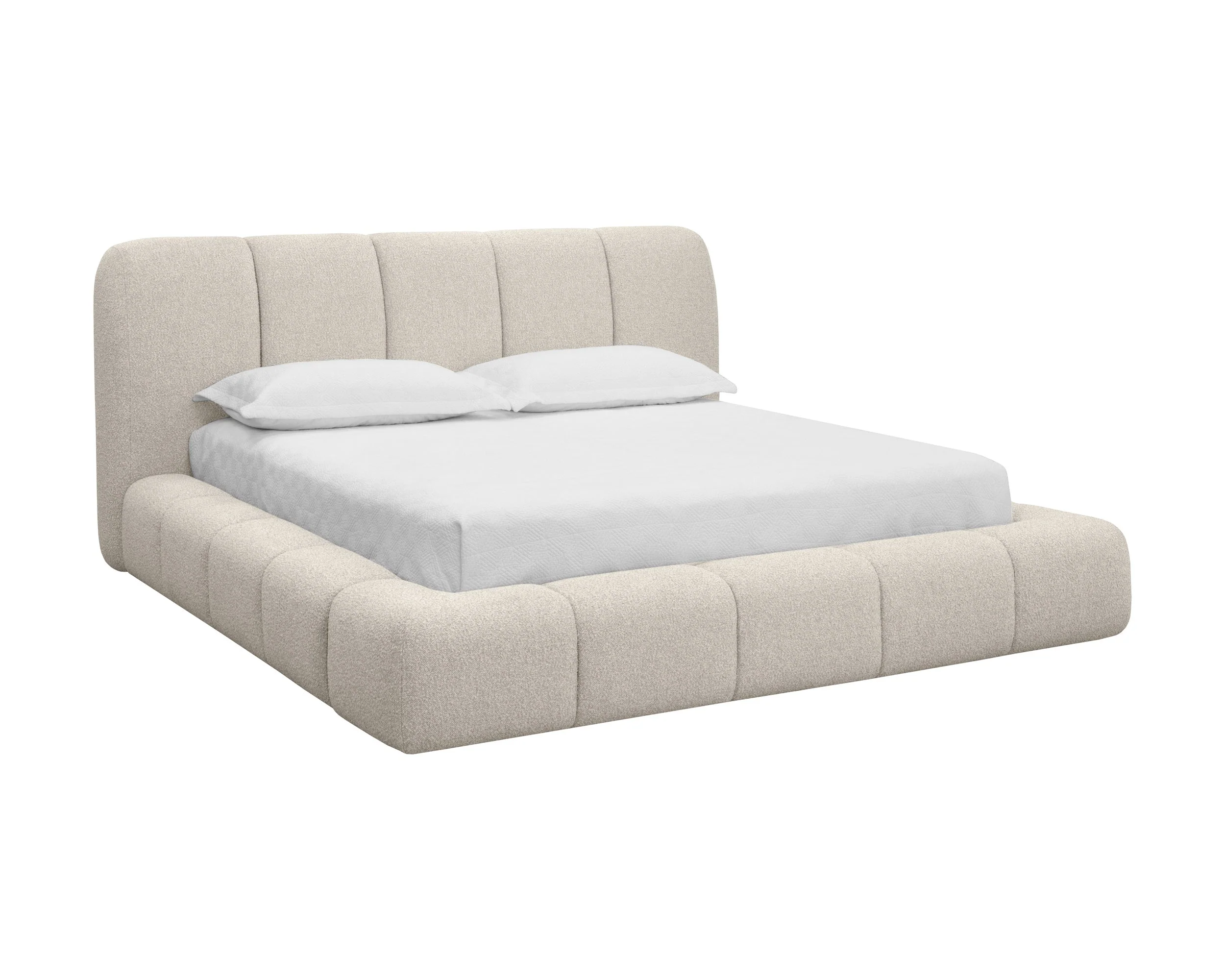Olena Bed – King – Santa Cruz Oatmeal