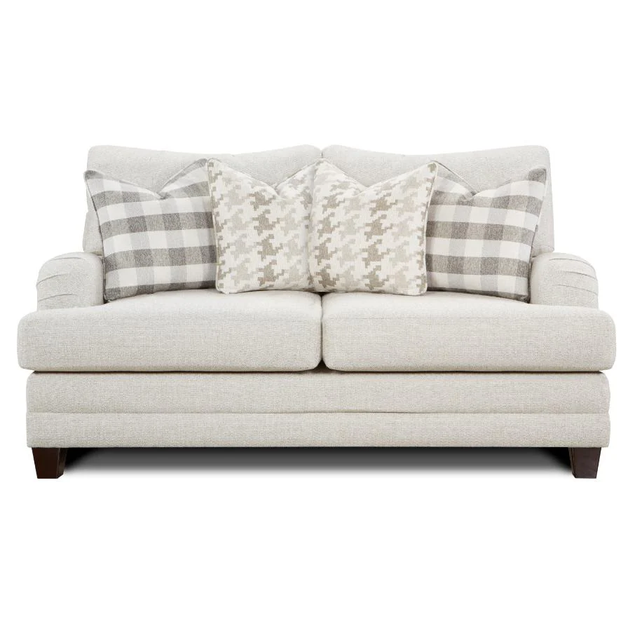 Fusion Furniture Stationary Fabric Loveseat 4481BASIC WOOL - Image 1