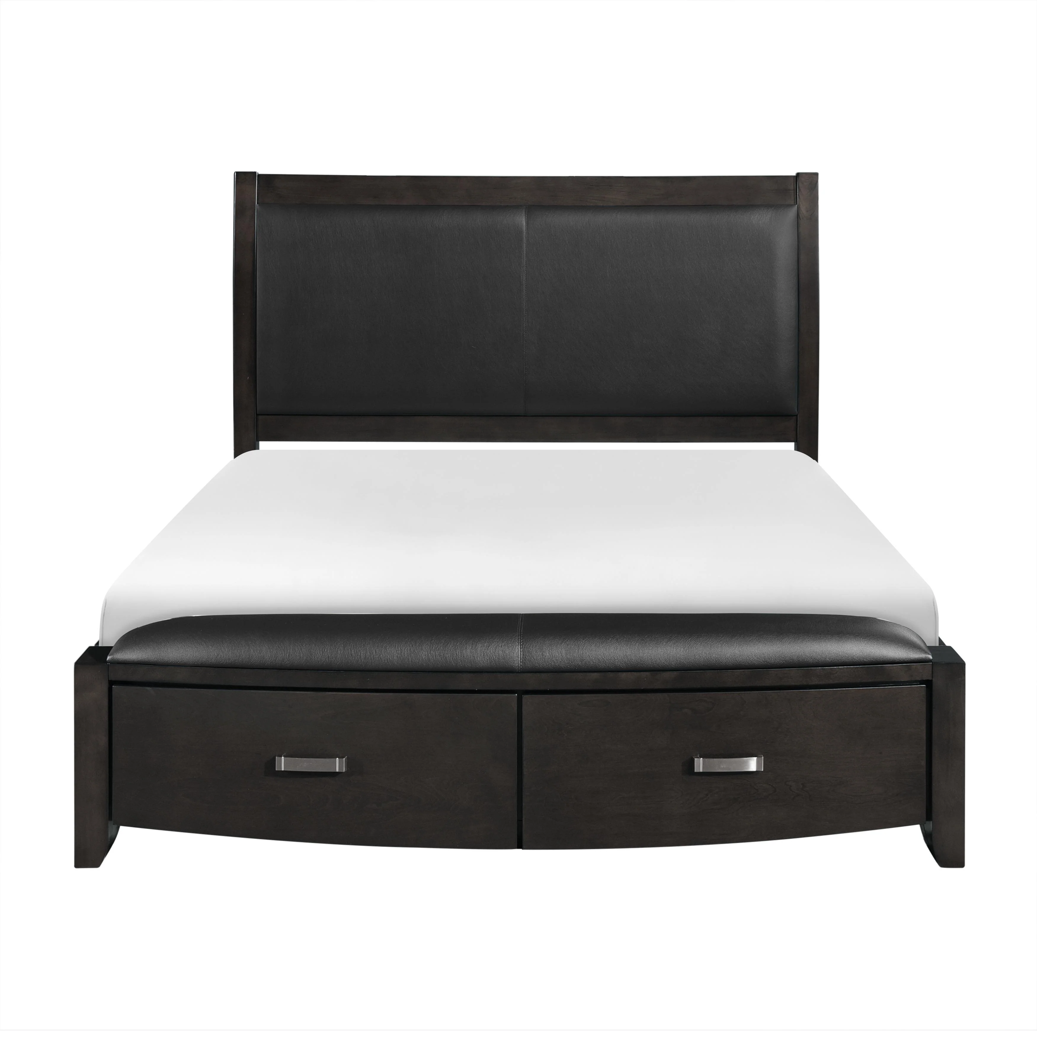 Homelegance Lyric California King Upholstered Sleigh Bed with Storage 1737KNGY-1CK* - Image 1
