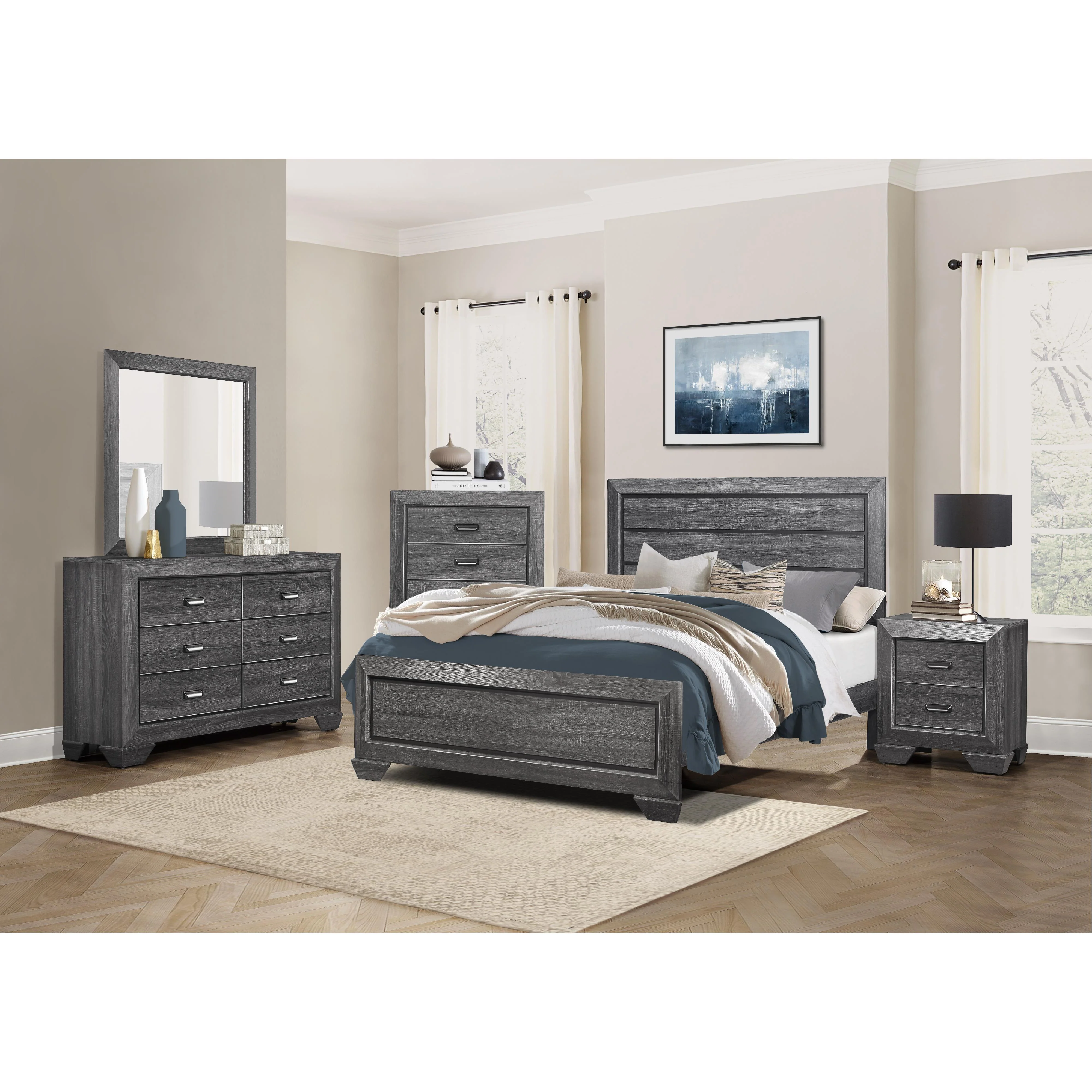 Homelegance 1904KGY-1EK* Eastern King Bed - Image 3