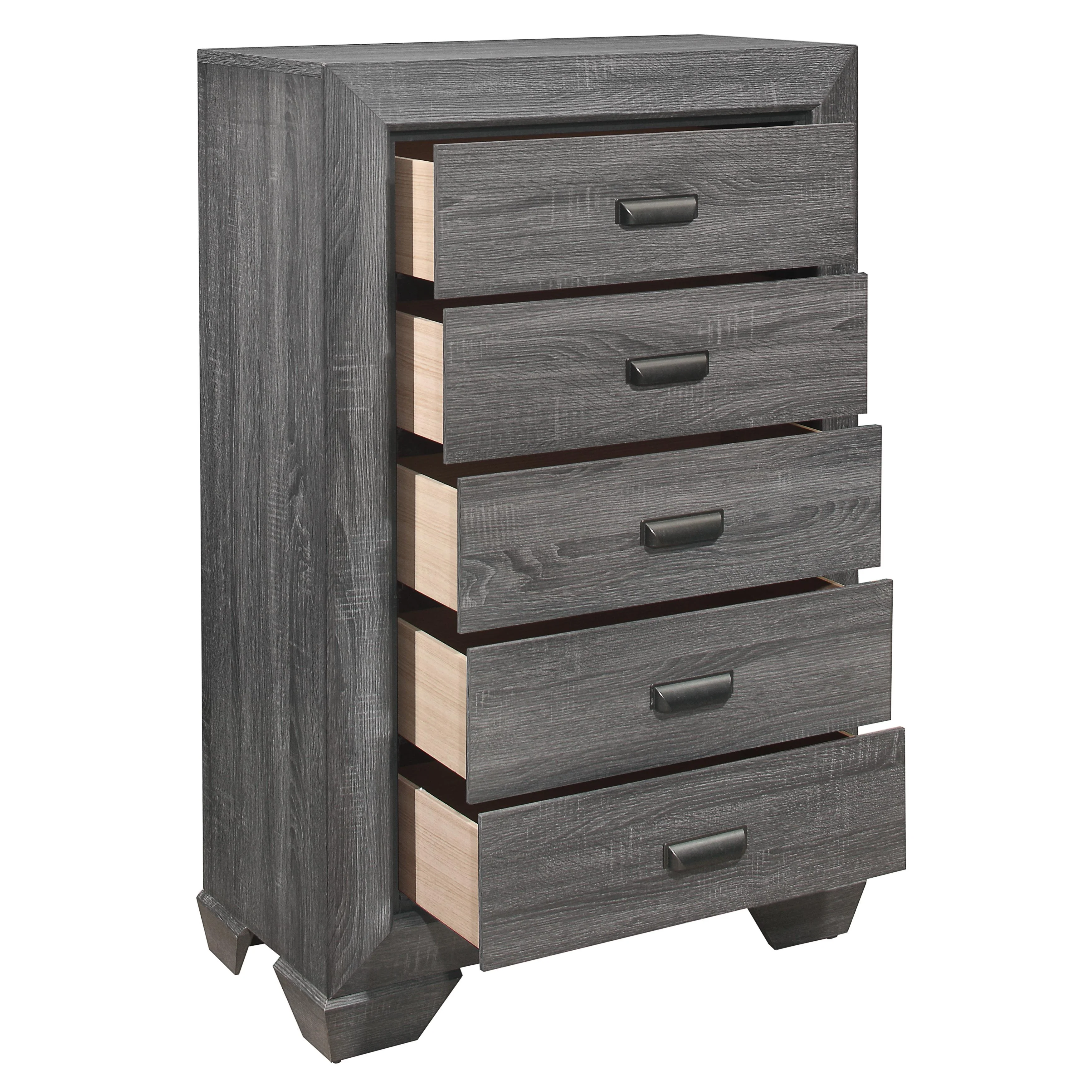 Homelegance Beechnut 5-Drawer Chest 1904GY-9 - Image 3