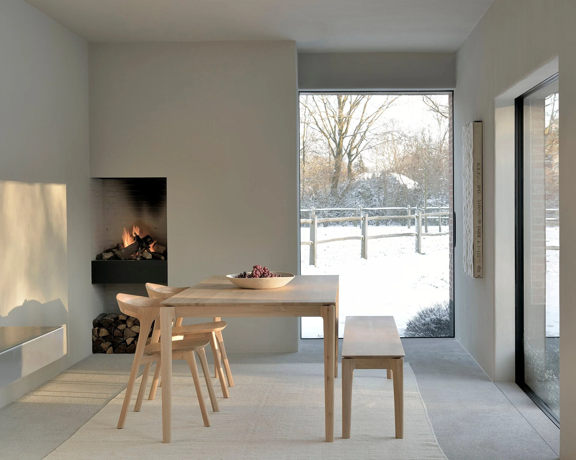 Bok Bench | Oak | 57" X 14" - Image 2