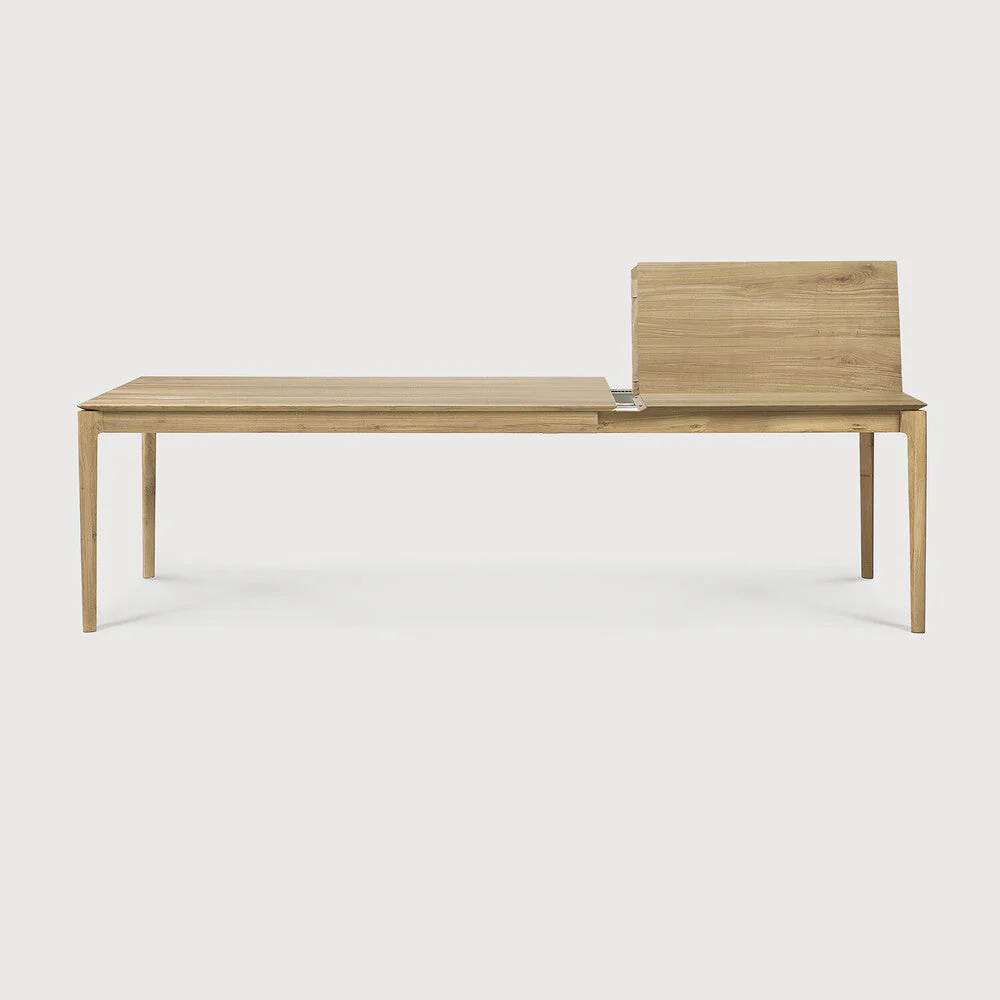 Bok Extendable Dining Table | Varnished Oak | Rectangular | 79"|118" X 39" - Image 2