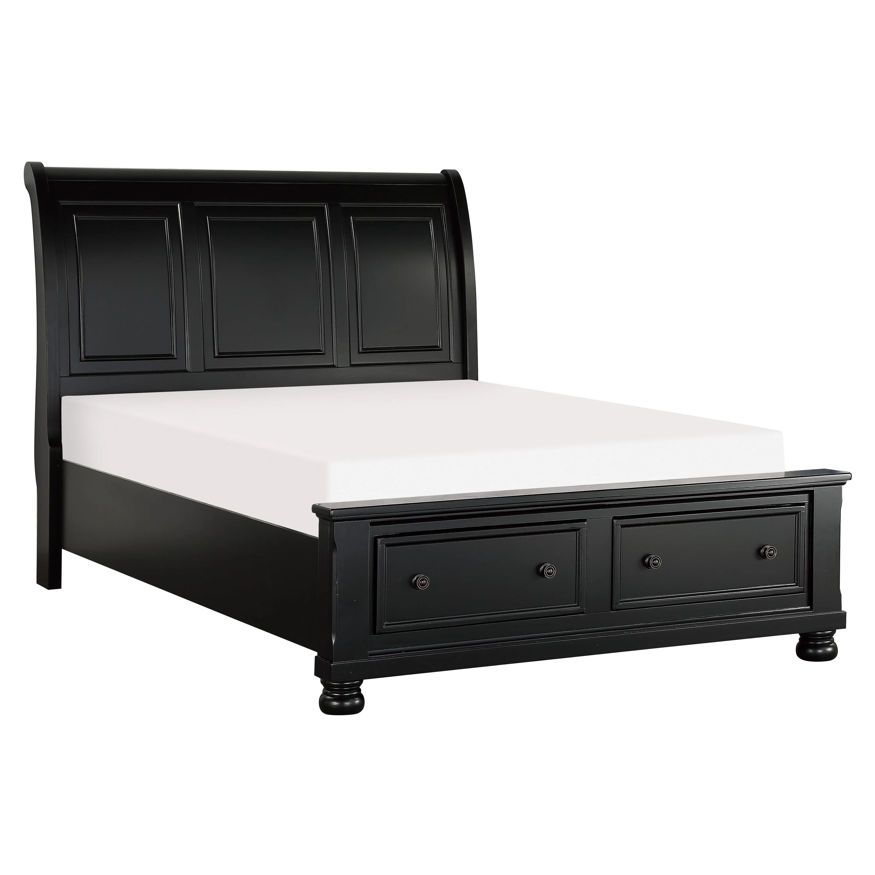 Homelegance Laurelin 1714KBK-1EK* Eastern King Sleigh Platform Bed with Footboard Storage - Image 2