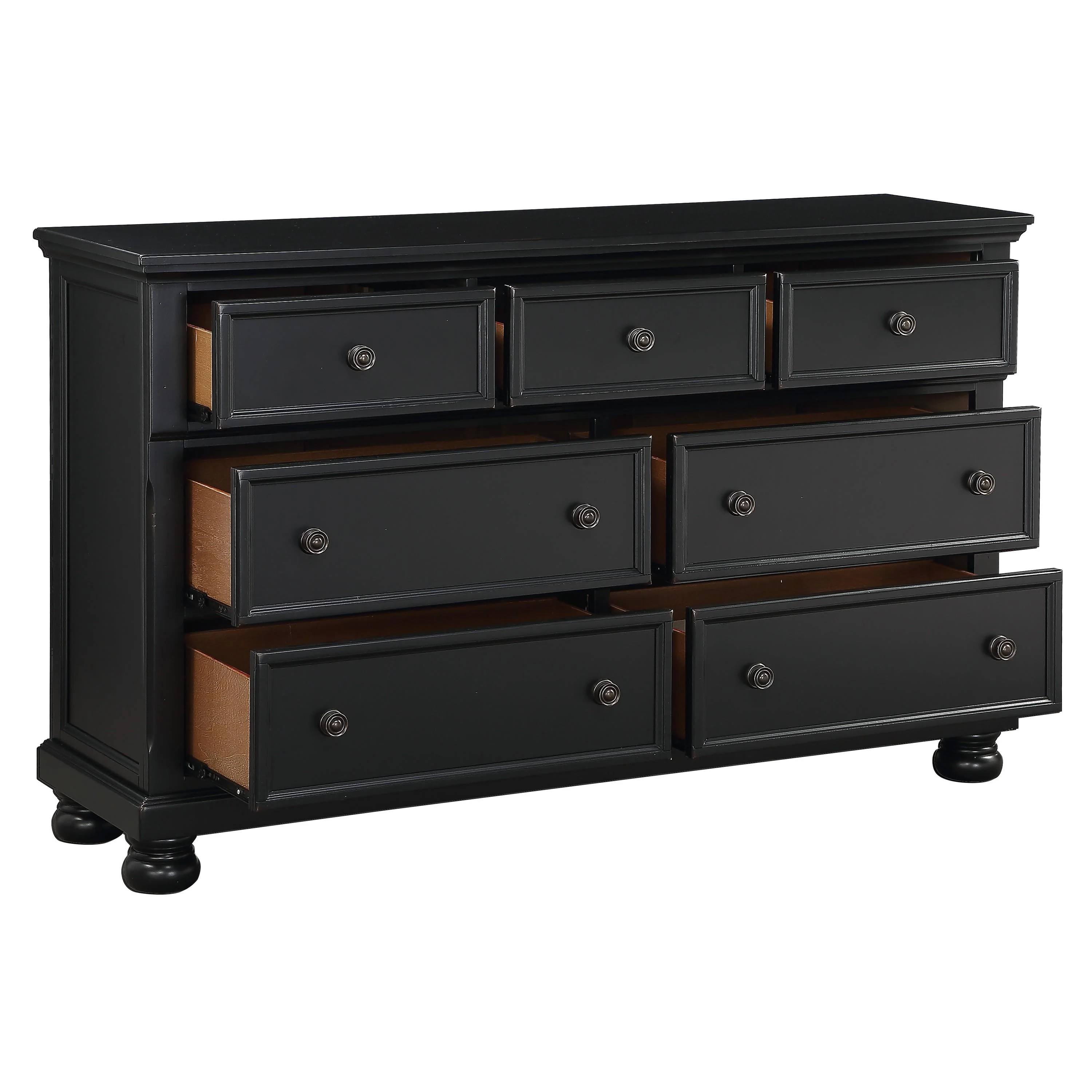 Homelegance Laurelin 1714BK-5 Dresser, Hidden Drawer - Image 3