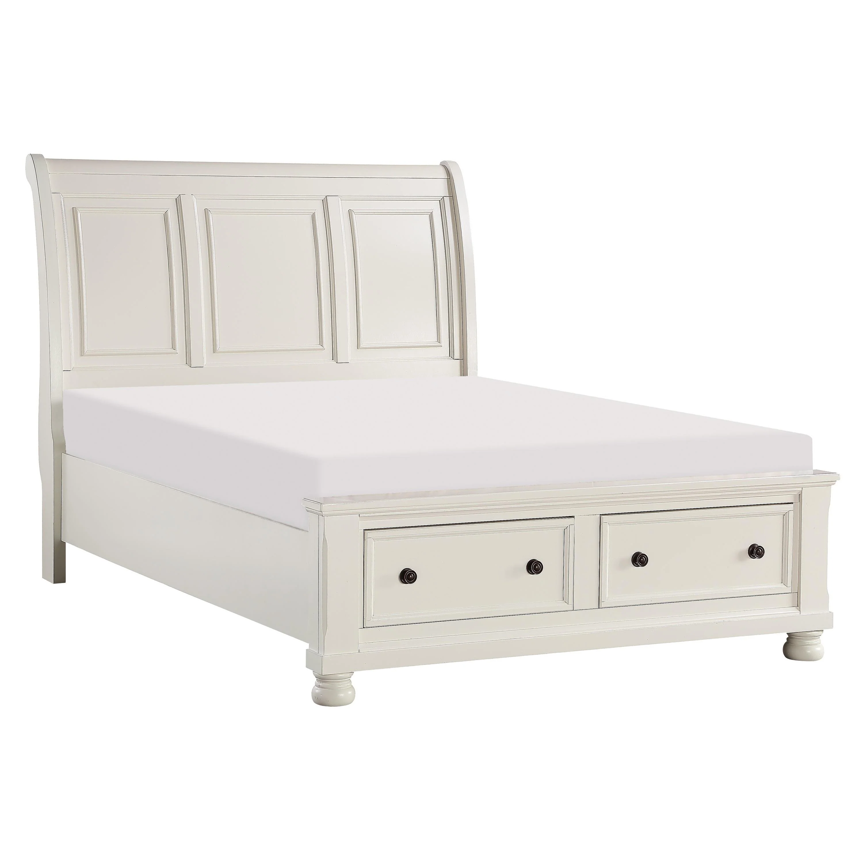 Homelegance Laurelin 1714KW-1EK* Eastern King Sleigh Platform Bed with Footboard Storage - Image 2