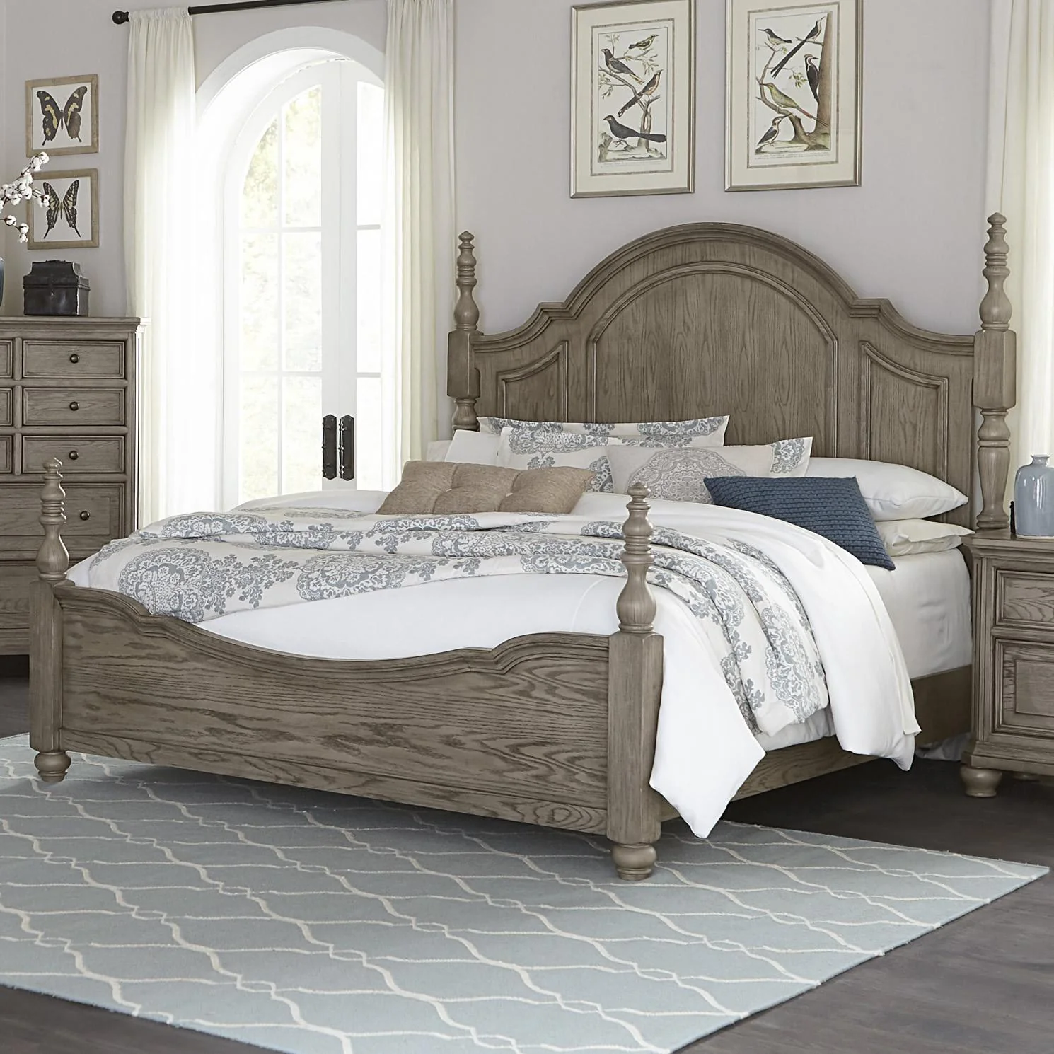 Homelegance Lavonia California King Poster Bed 1707KNP-1CK