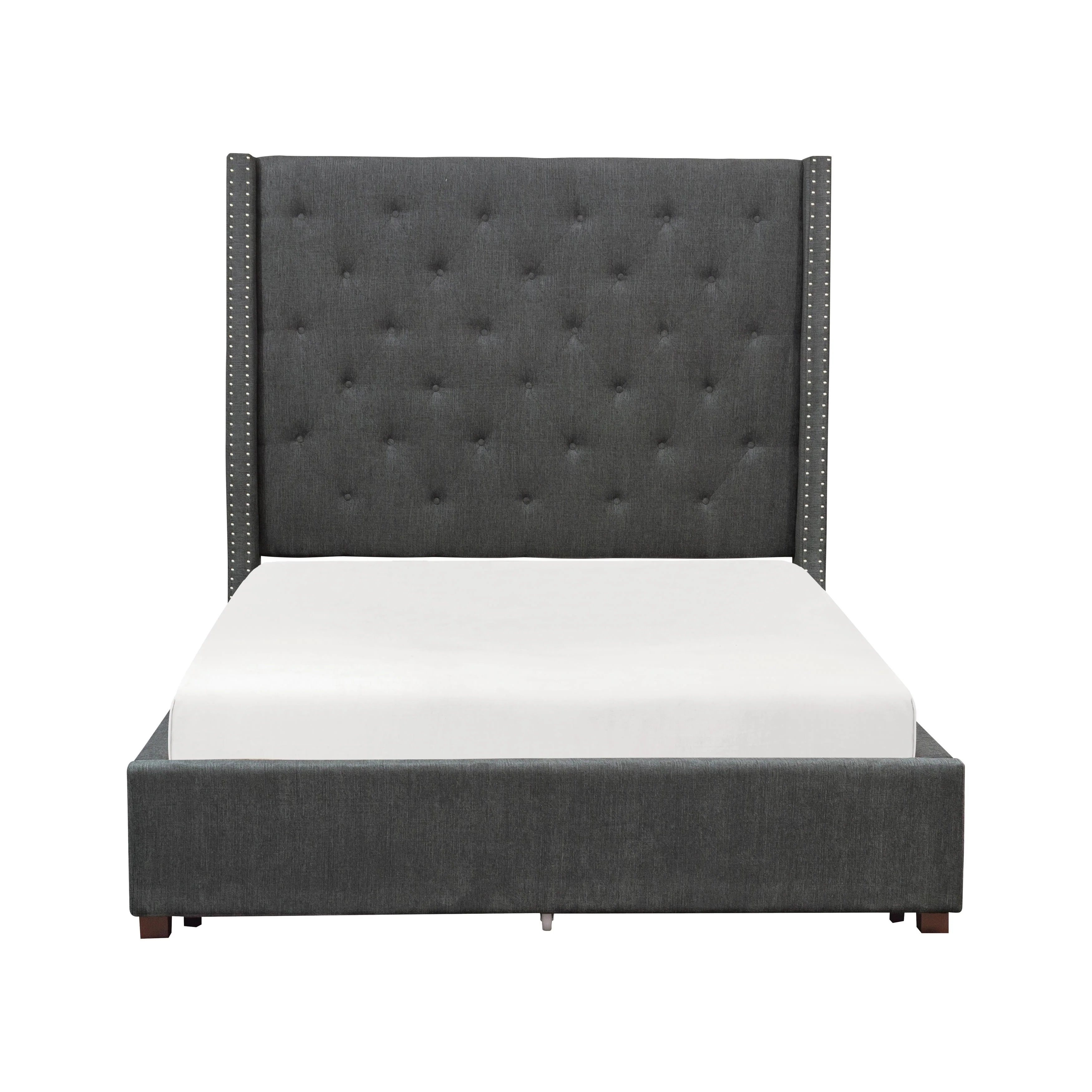 Homelegance Fairborn 5877FGY-1DW* Full Platform Bed with Storage Footboard - Image 2