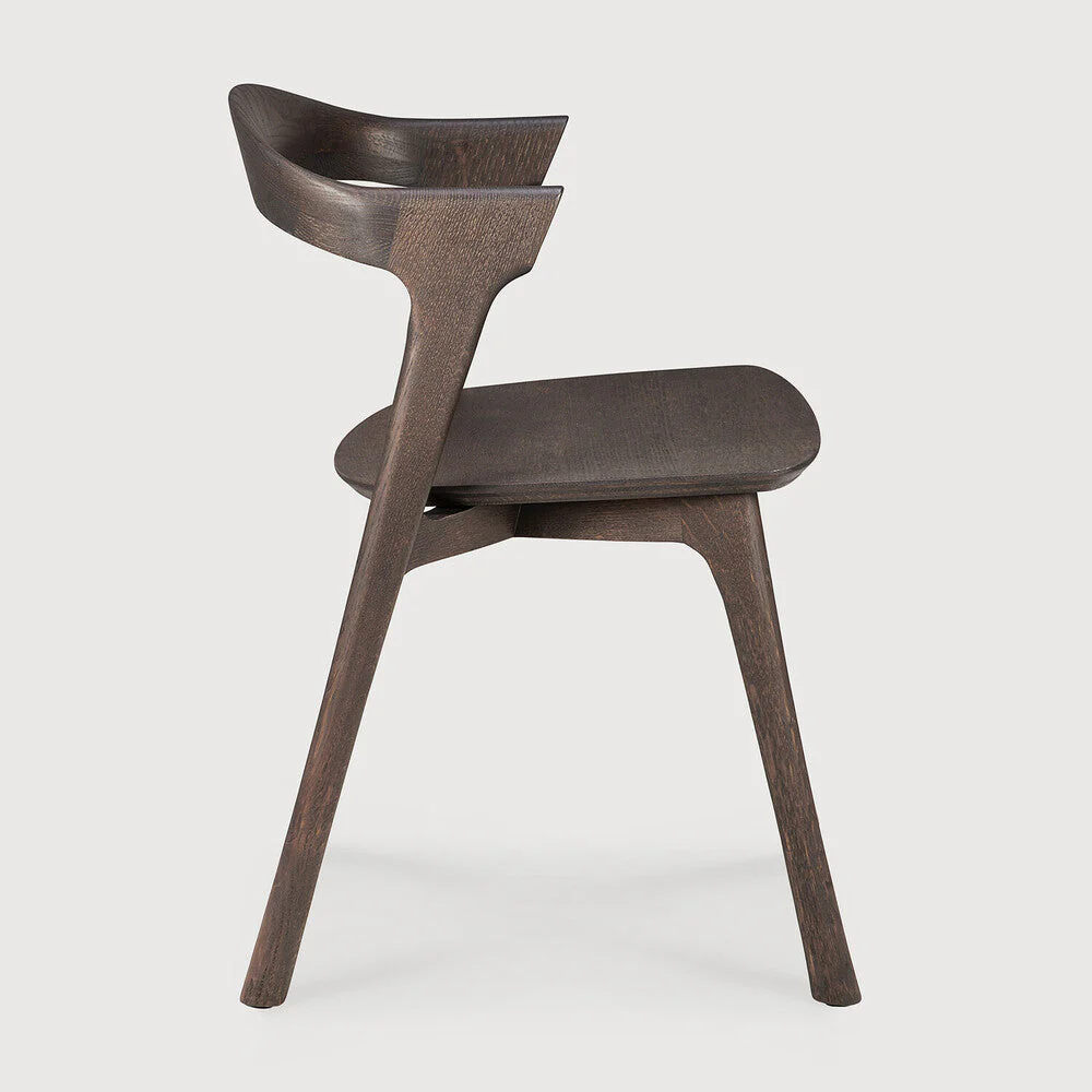 Bok Dining Chair | Varnished Oak | Brown - Image 2