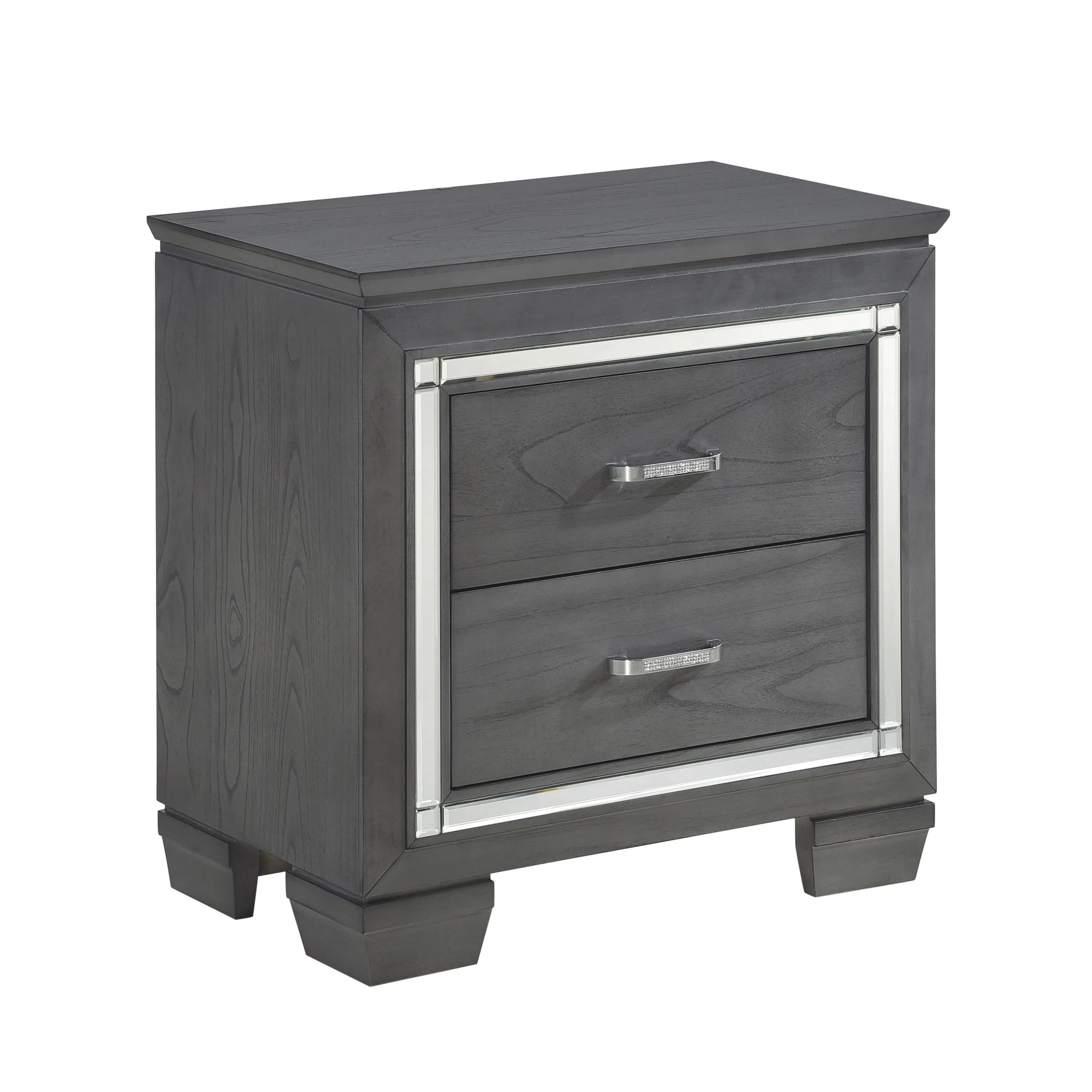 Homelegance Allura 1916GY-4 Night Stand, LED Lighting - Image 2