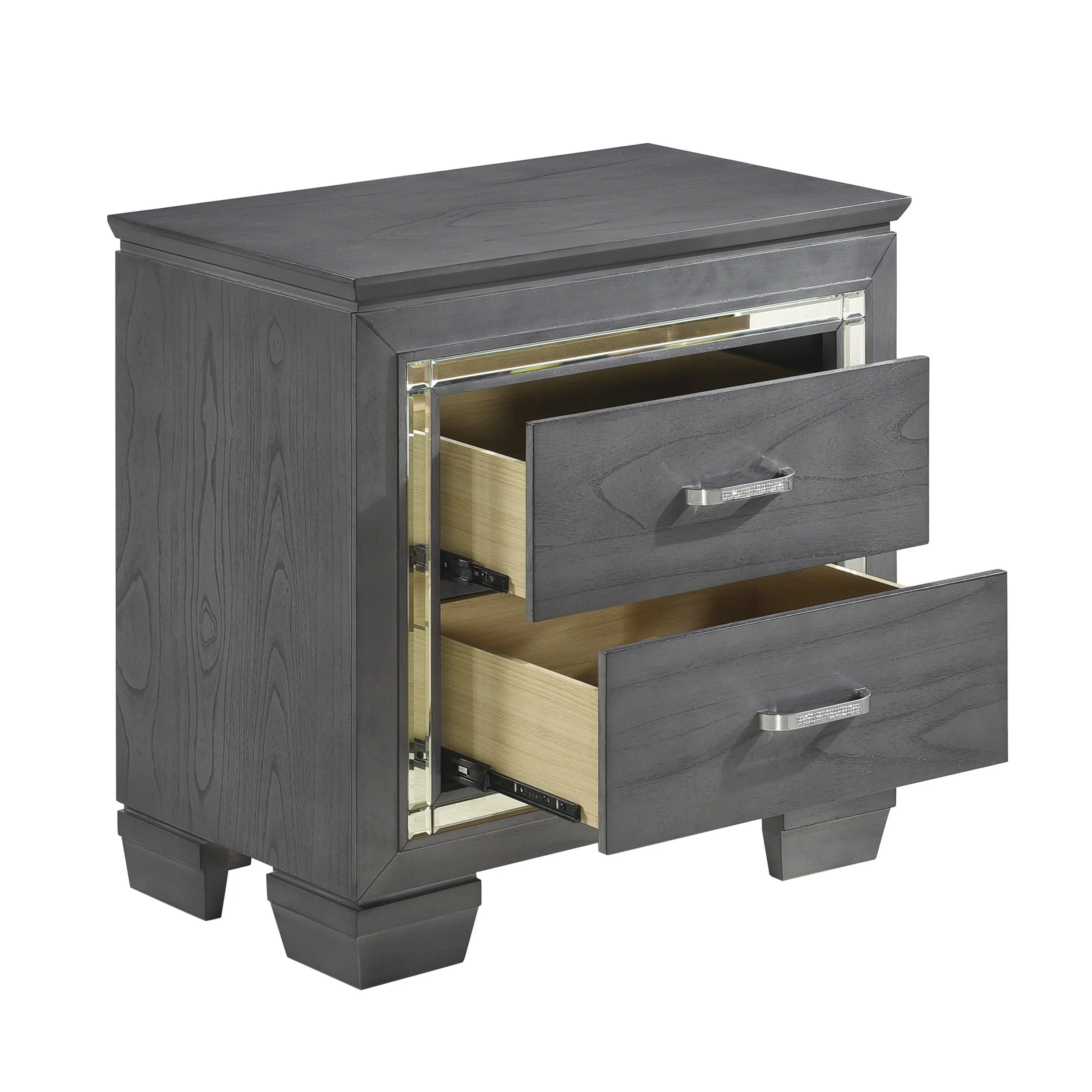 Homelegance Allura 1916GY-4 Night Stand, LED Lighting - Image 3