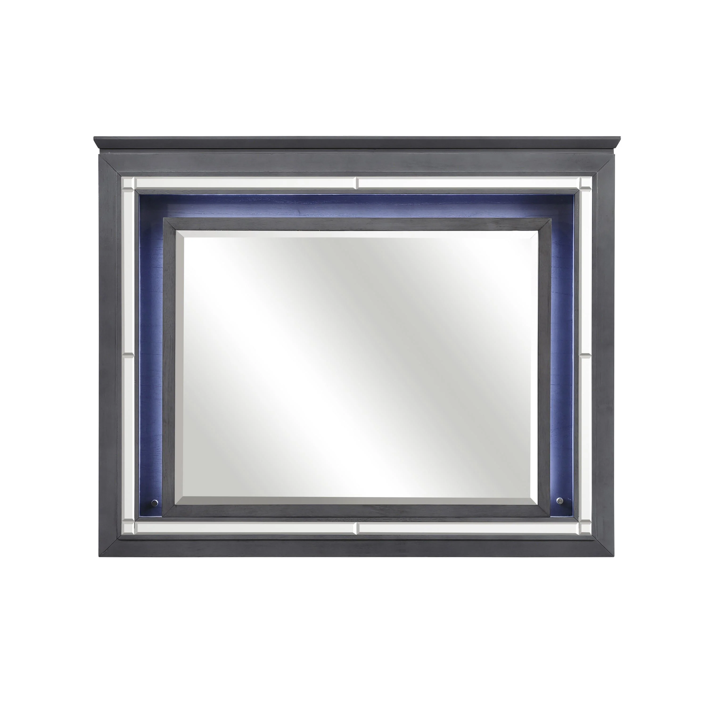 Homelegance Allura 1916GY-6 Mirror, LED Lighting - Image 1