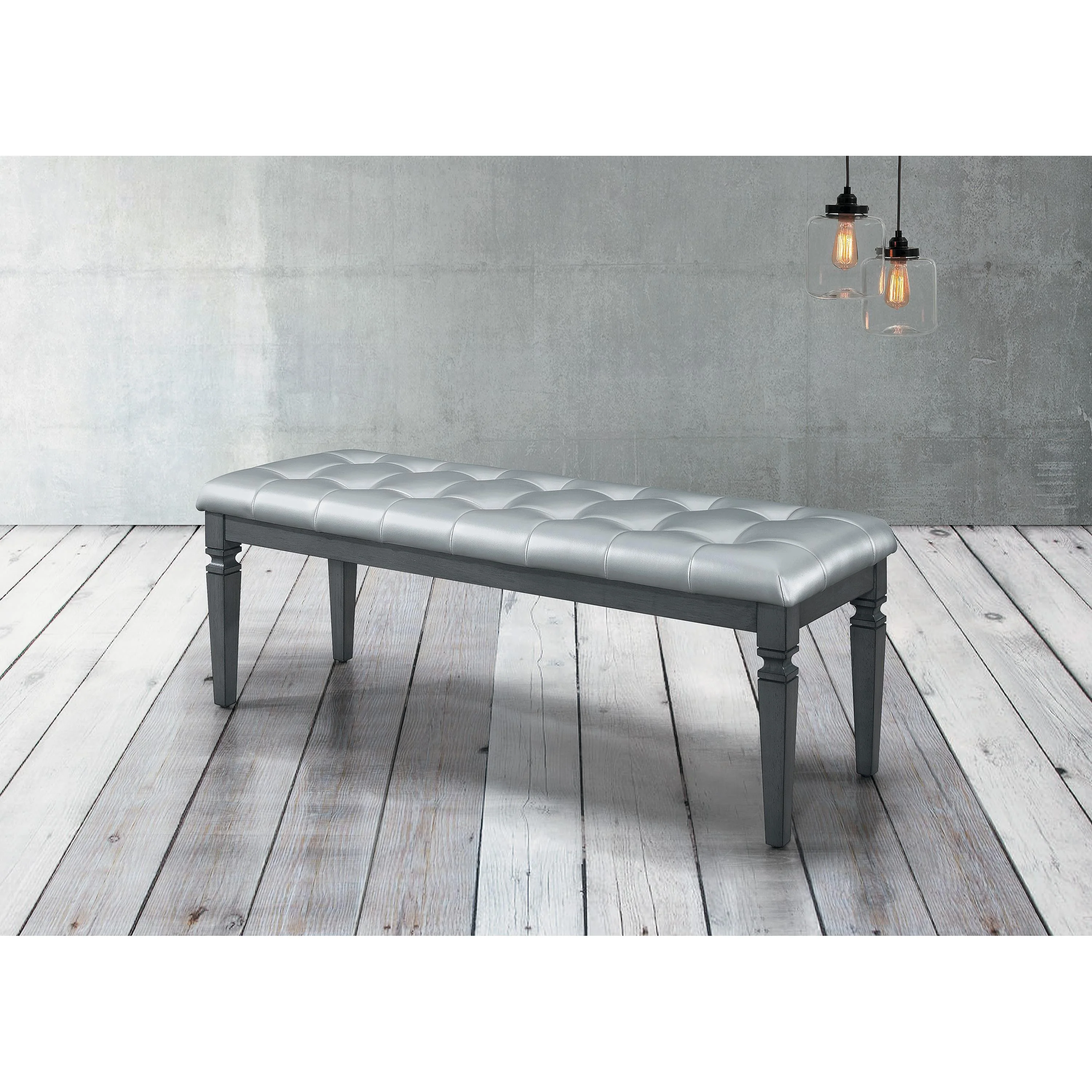 Homelegance Allura 1916GY-FBH Bed Bench - Image 3