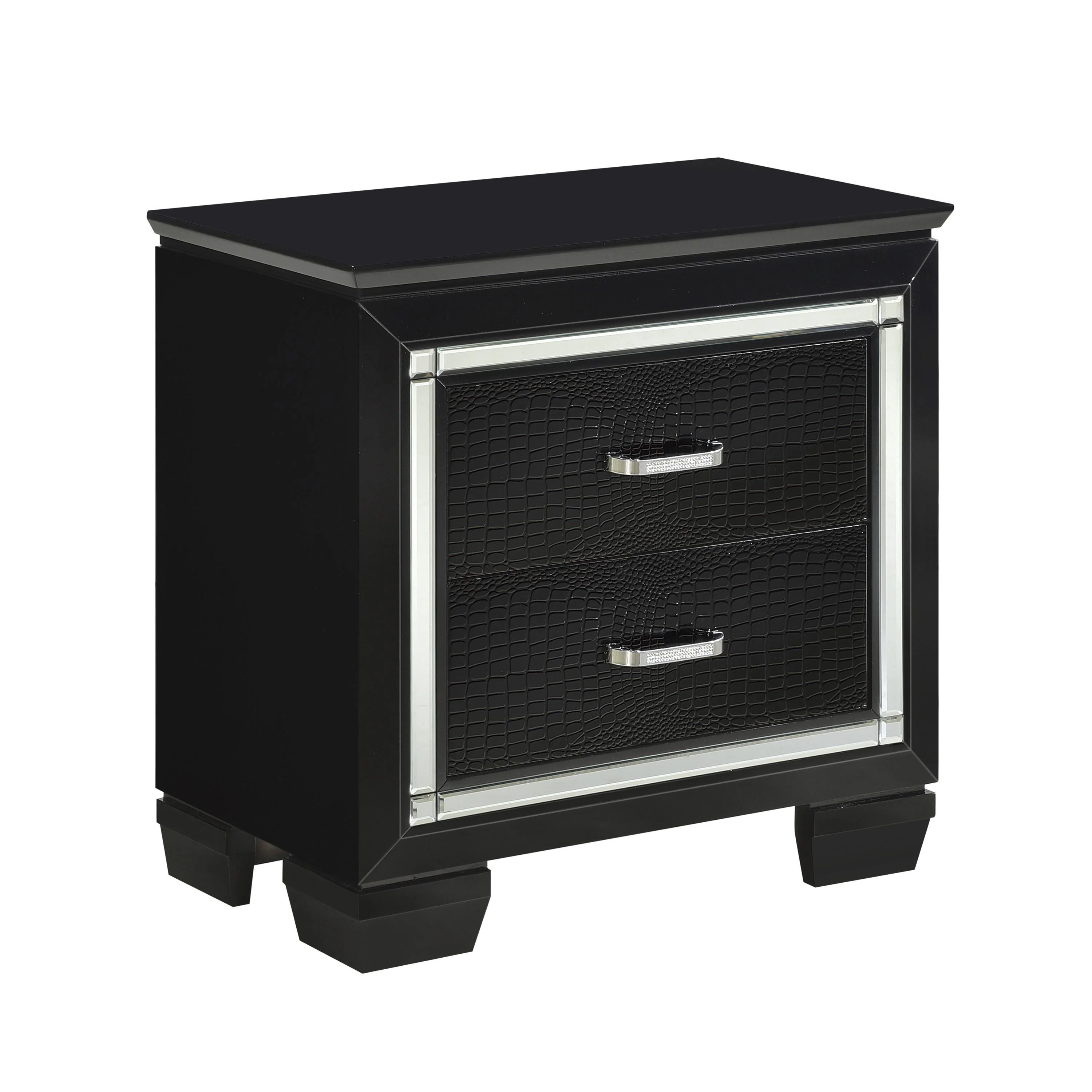 Homelegance Allura 1916BK-4 Night Stand, LED Lighting - Image 2