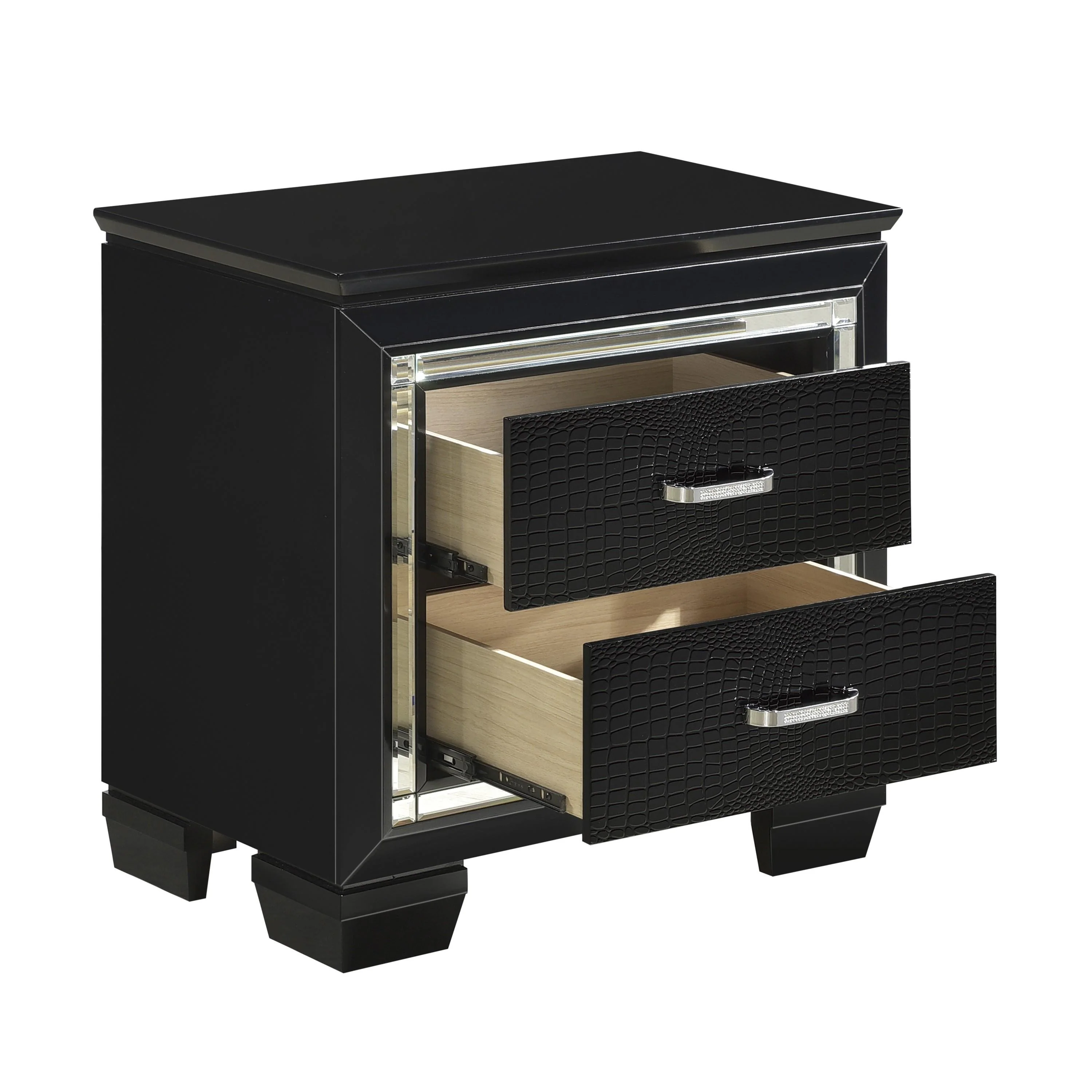 Homelegance Allura 1916BK-4 Night Stand, LED Lighting - Image 3