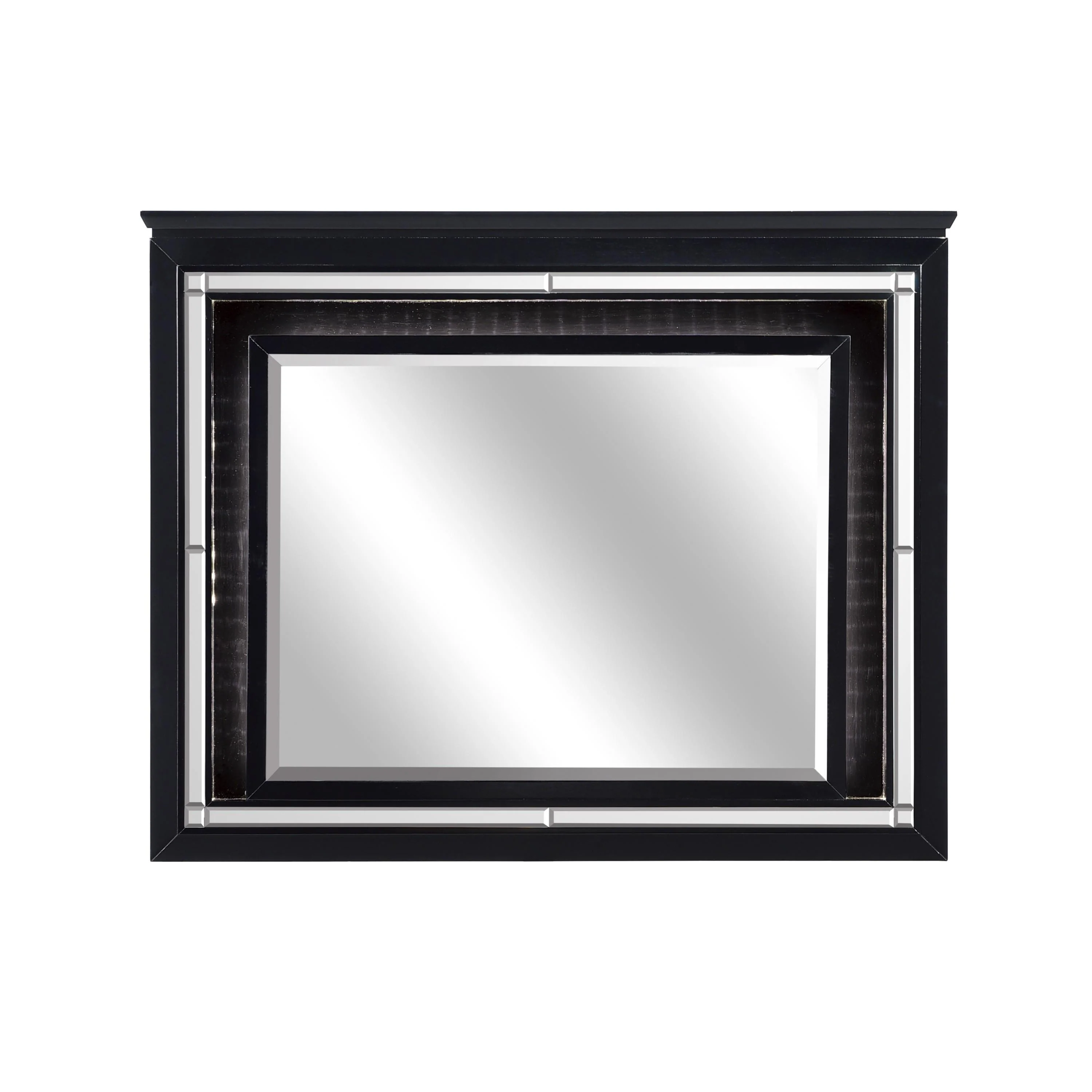 Homelegance Allura 1916BK-6 Mirror, LED Lighting - Image 1