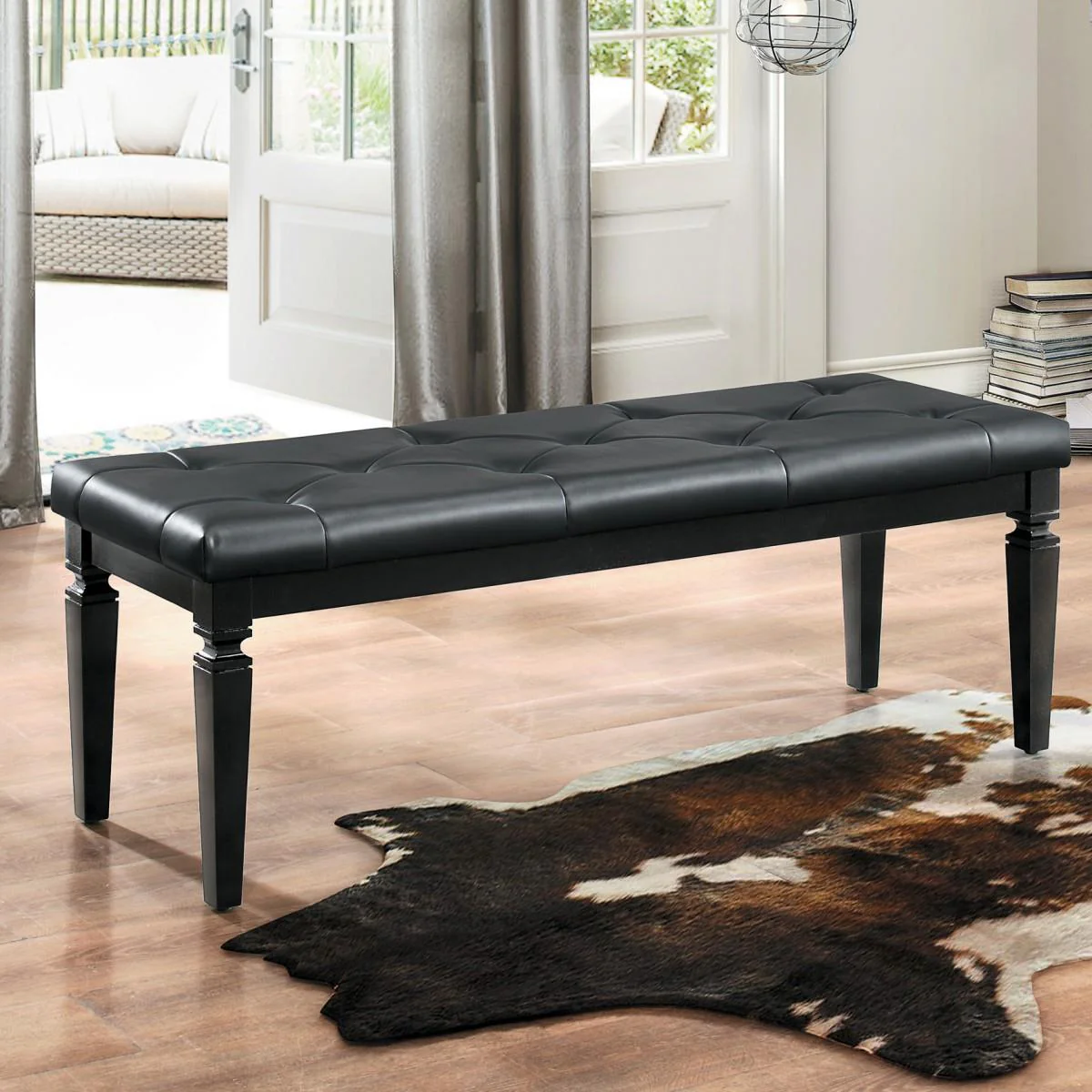 Homelegance Allura 1916BK-FBH Bed Bench - Image 2