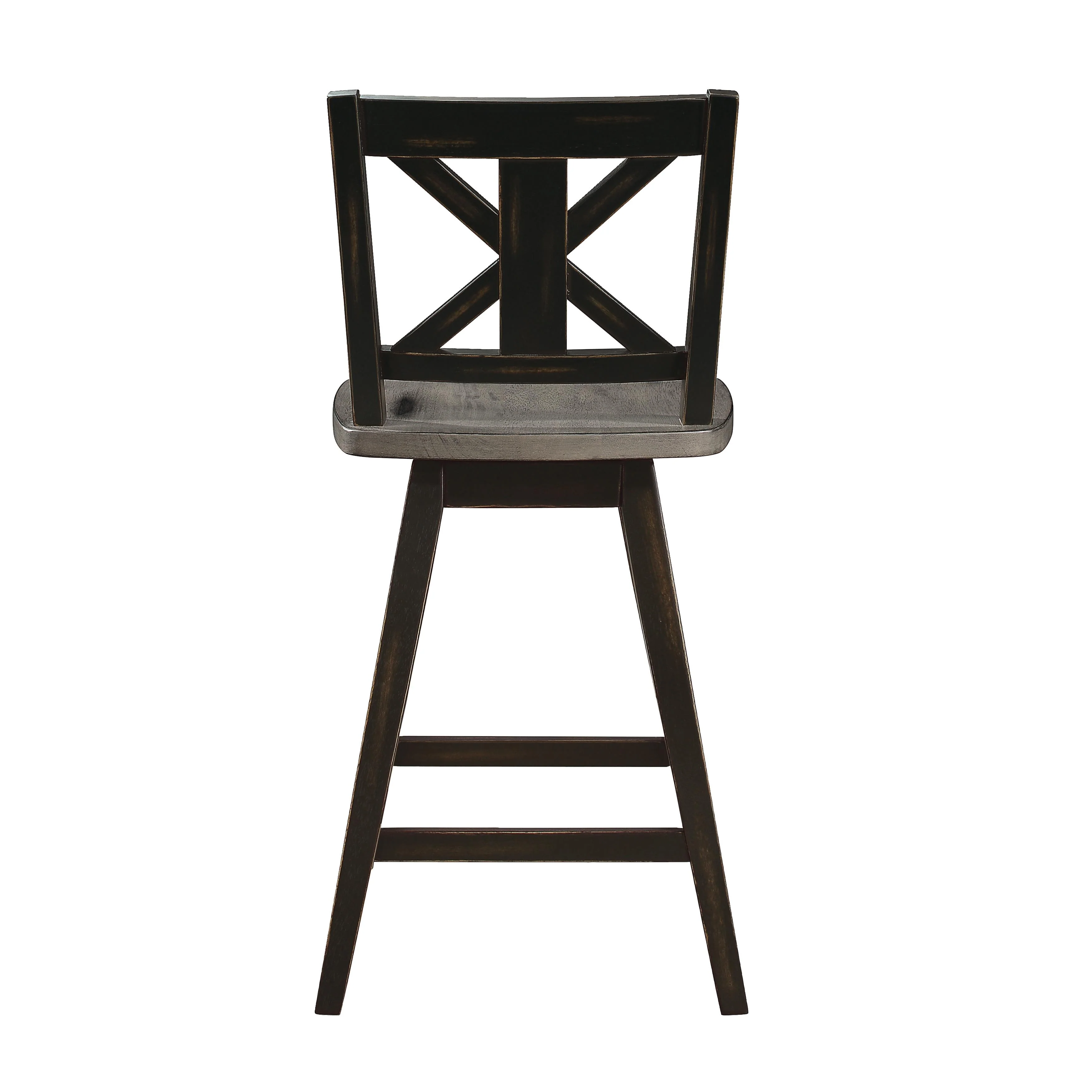Homelegance Amsonia 5602-24BK Swivel Counter Height Chair, Black - Image 3