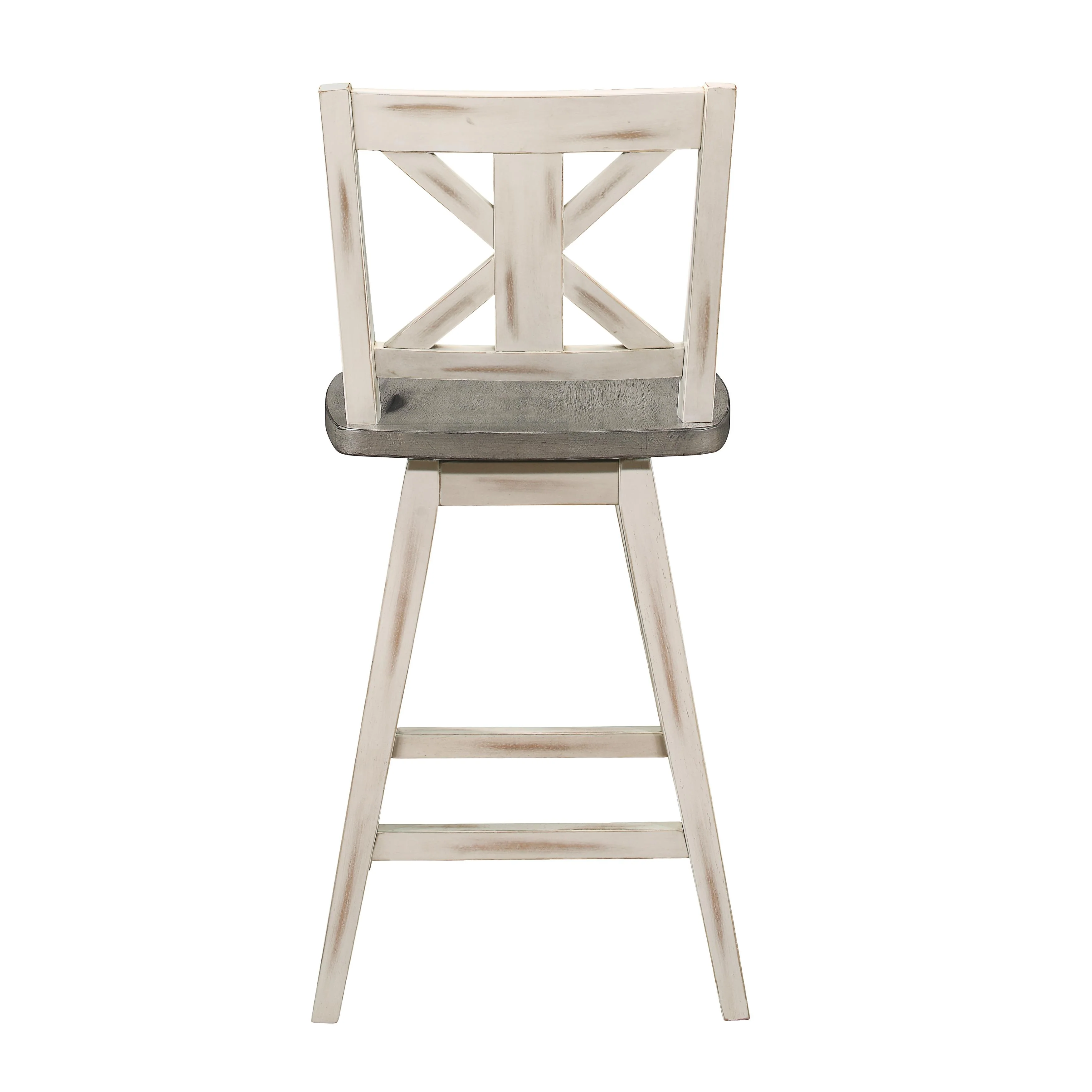 Homelegance Amsonia 5602-24WT Swivel Counter Height Chair, White - Image 3