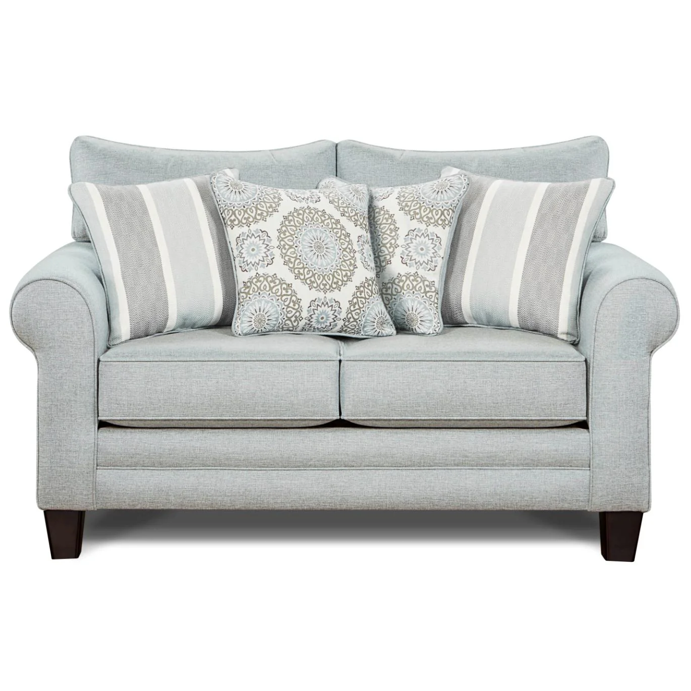 Fusion Furniture Stationary Fabric Loveseat 1141GRANDE MIST - Image 1