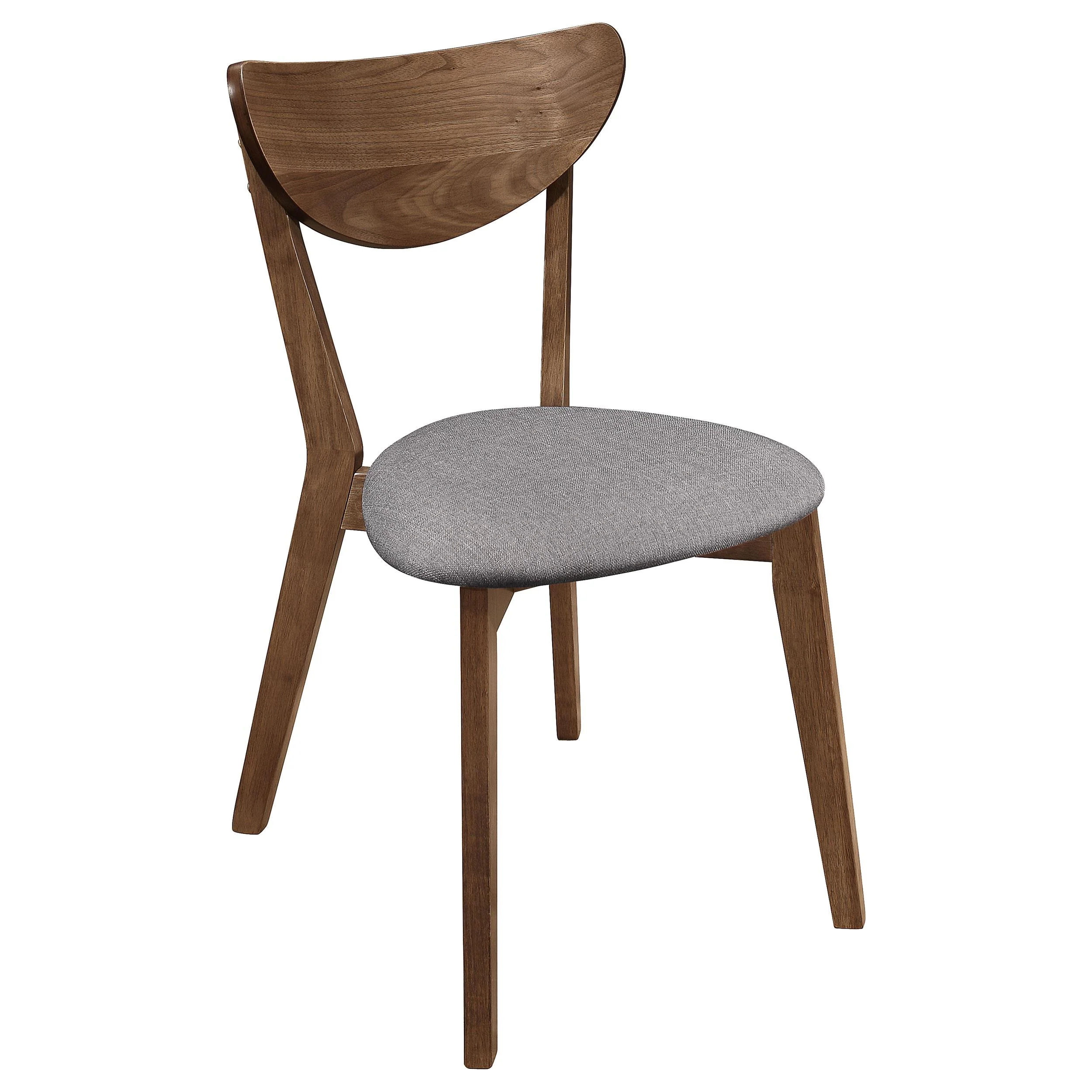 Coaster Furniture Alfredo 108082 Dining Side Chair - Grey and Natural Walnut (Set of 2) - Image 1