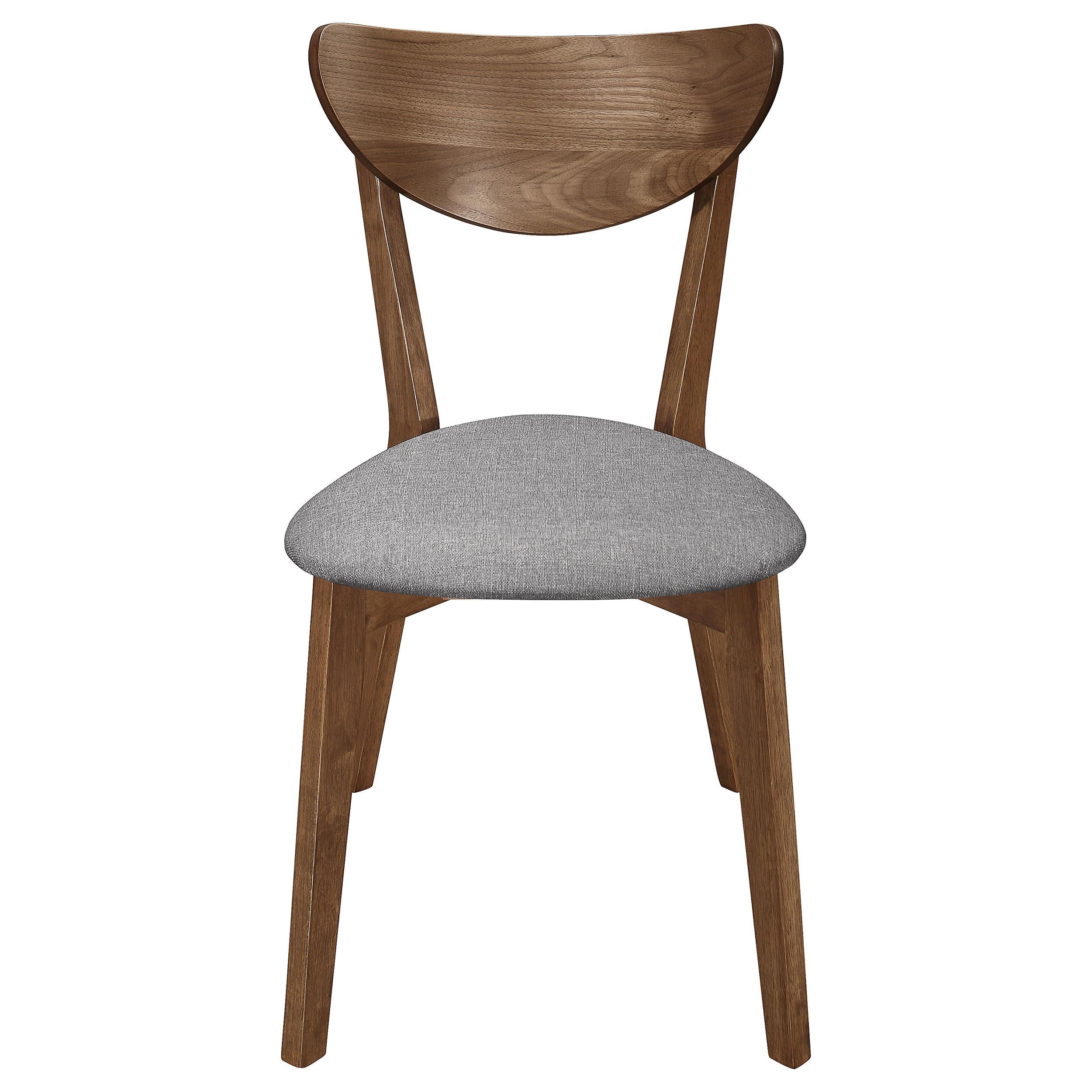 Coaster Furniture Alfredo 108082 Dining Side Chair - Grey and Natural Walnut (Set of 2) - Image 2