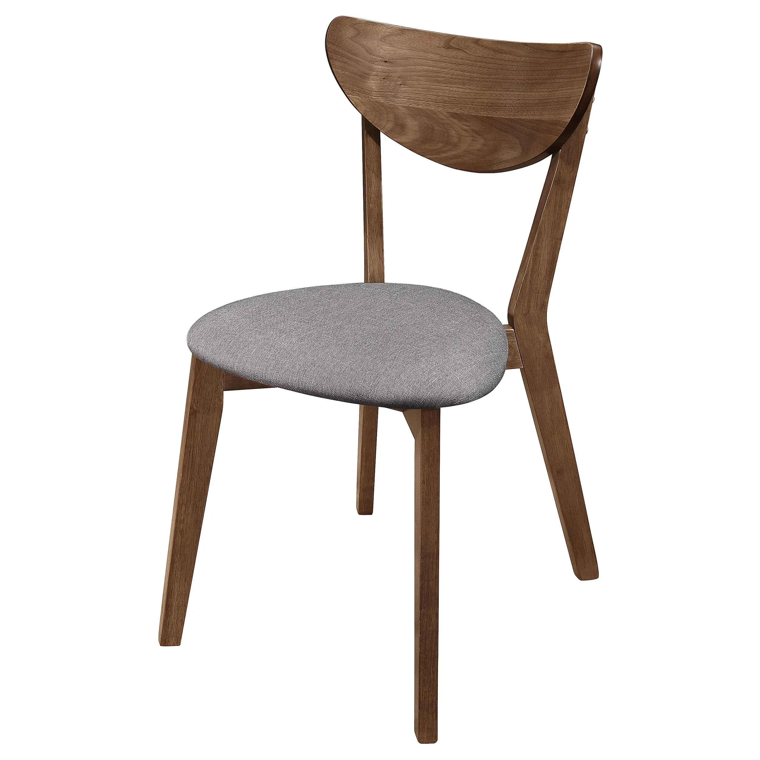 Coaster Furniture Alfredo 108082 Dining Side Chair - Grey and Natural Walnut (Set of 2) - Image 3