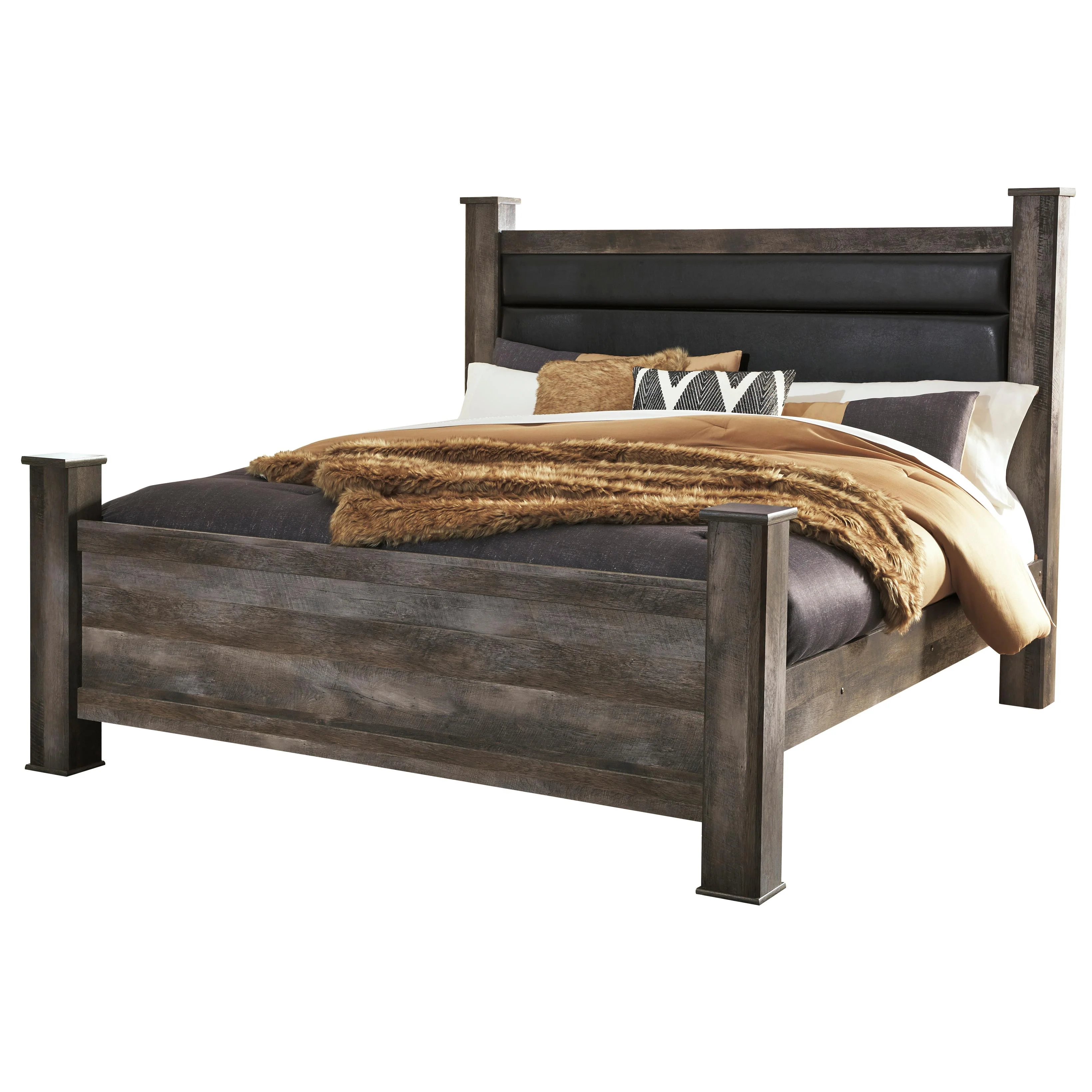 Signature Design by Ashley Wynnlow King Poster Bed B440-68/B440-66/B440-62/B440-99 - Image 1