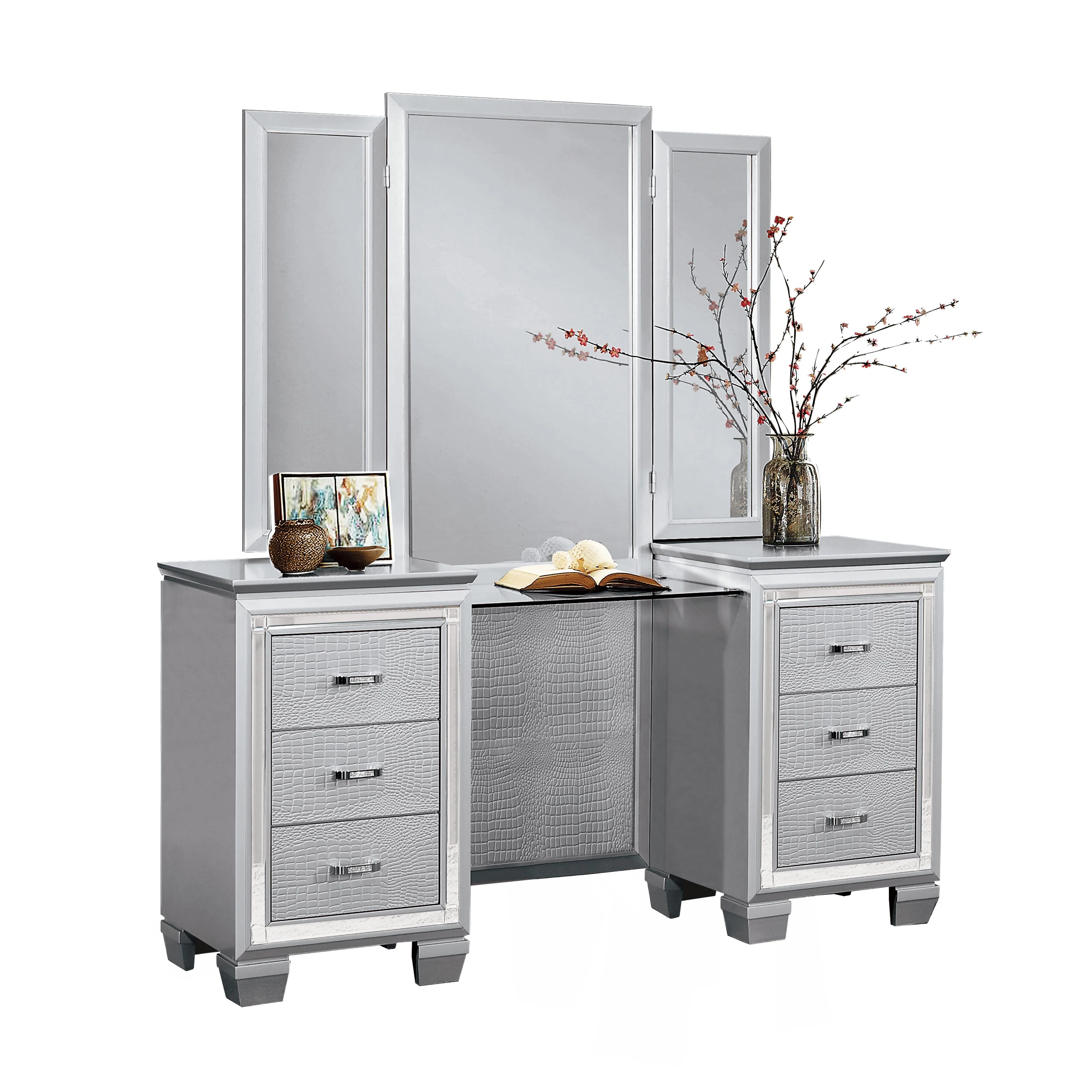 Homelegance Allura 1916-15* Dressing Table with Mirror - Image 1