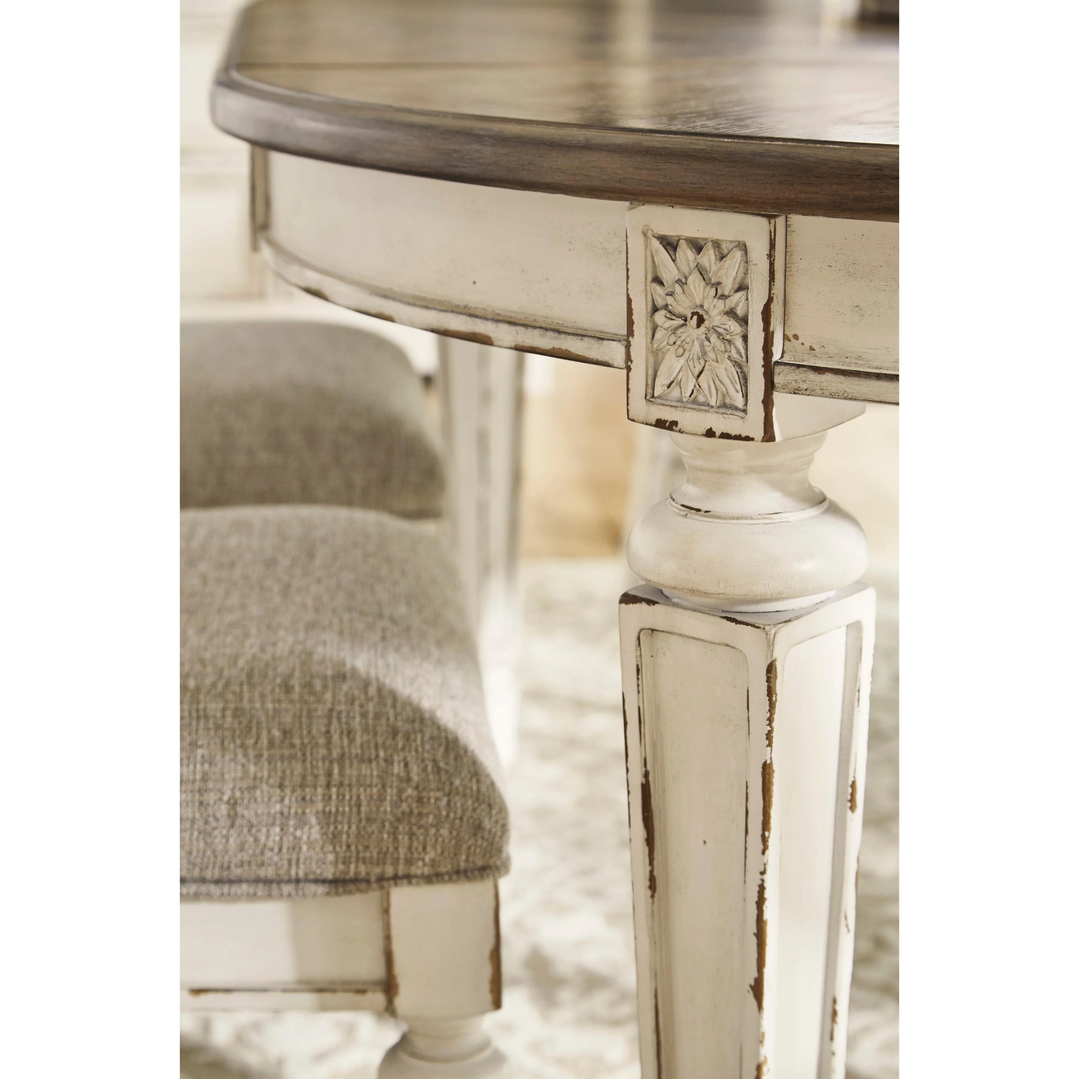 Signature Design by Ashley Oval Realyn Dining Table D743-35 - Image 2