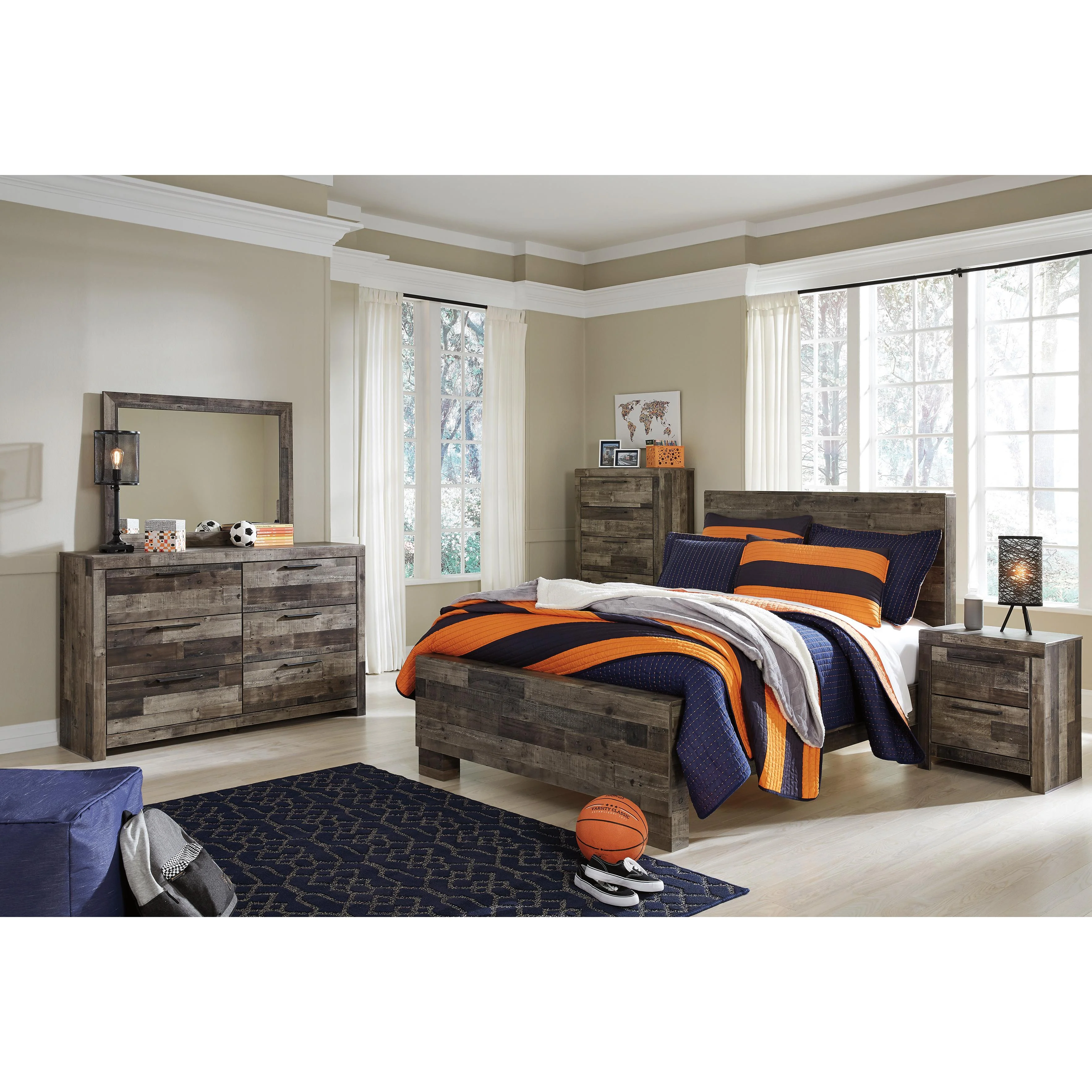 Benchcraft Derekson B200-84 Full Panel Footboard - Image 3