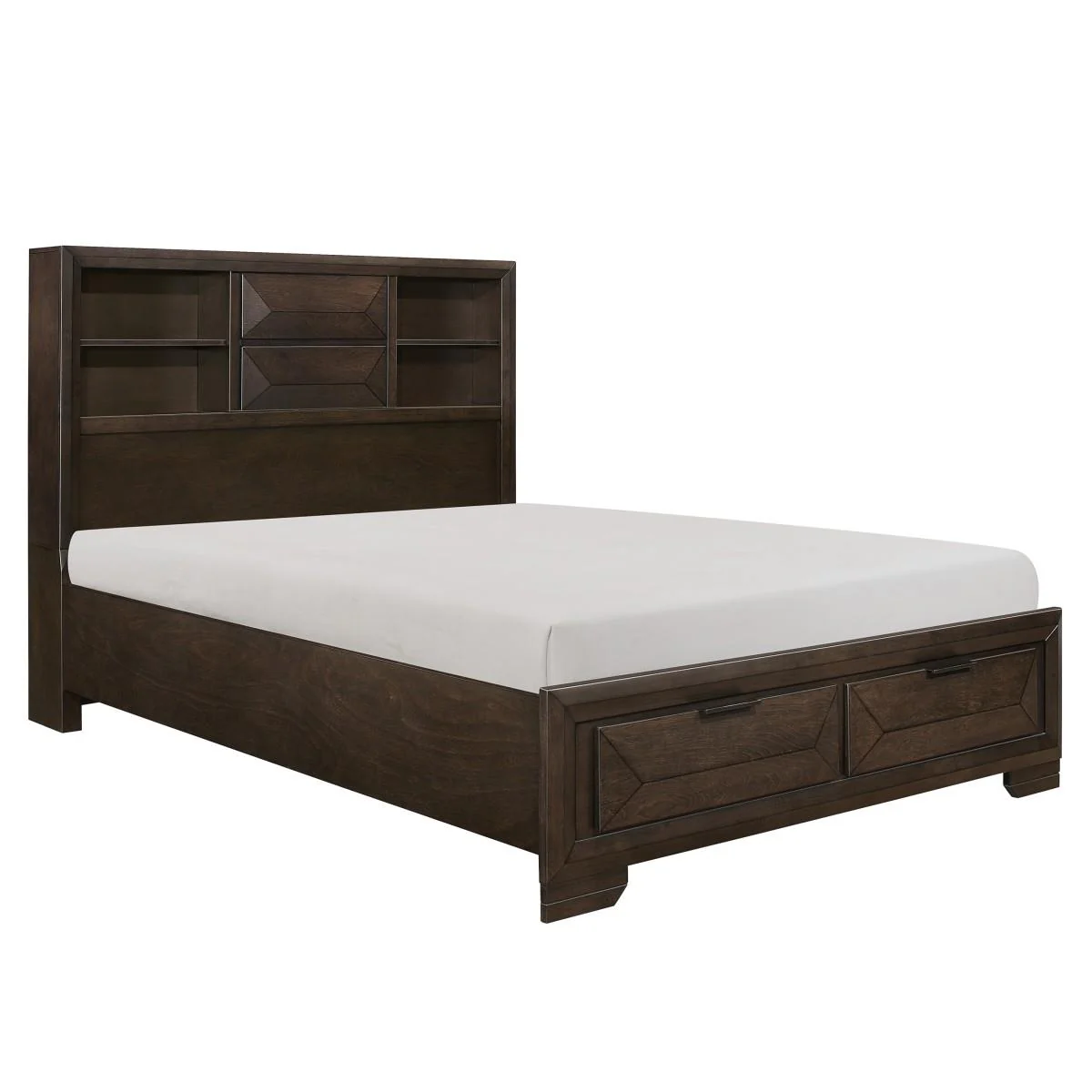 Homelegance Chesky 1753-1* Queen Platform Bed with Footboard Storage - Image 2