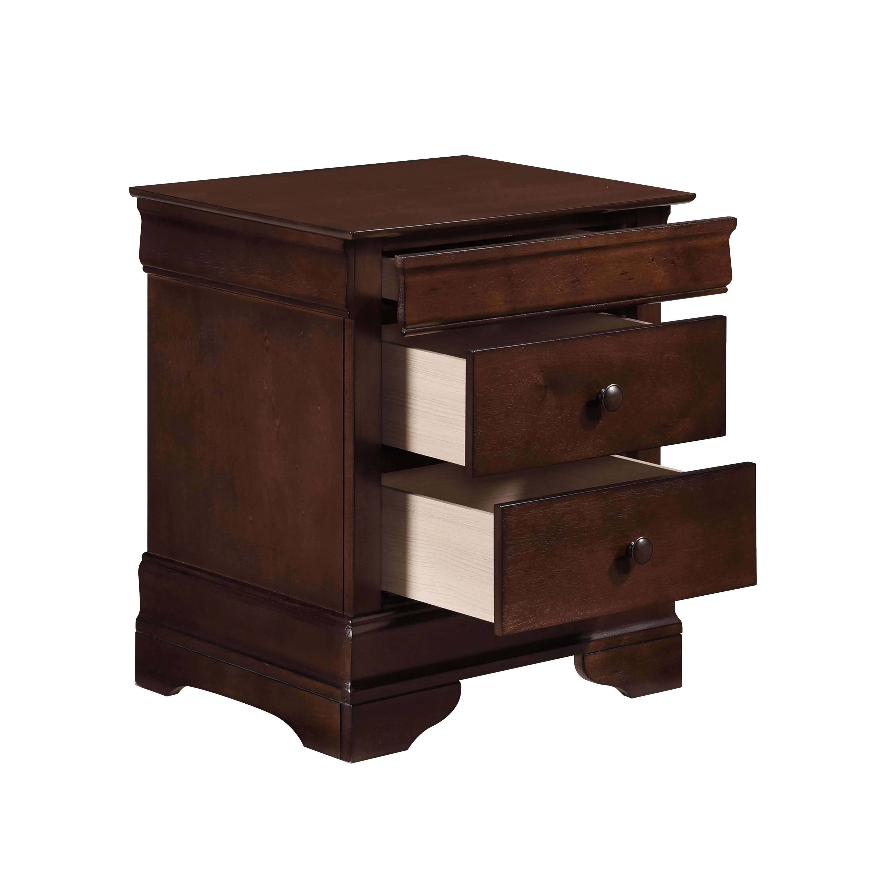 Homelegance Abbeville 1856-4 Night Stand, Hidden Drawer - Image 3