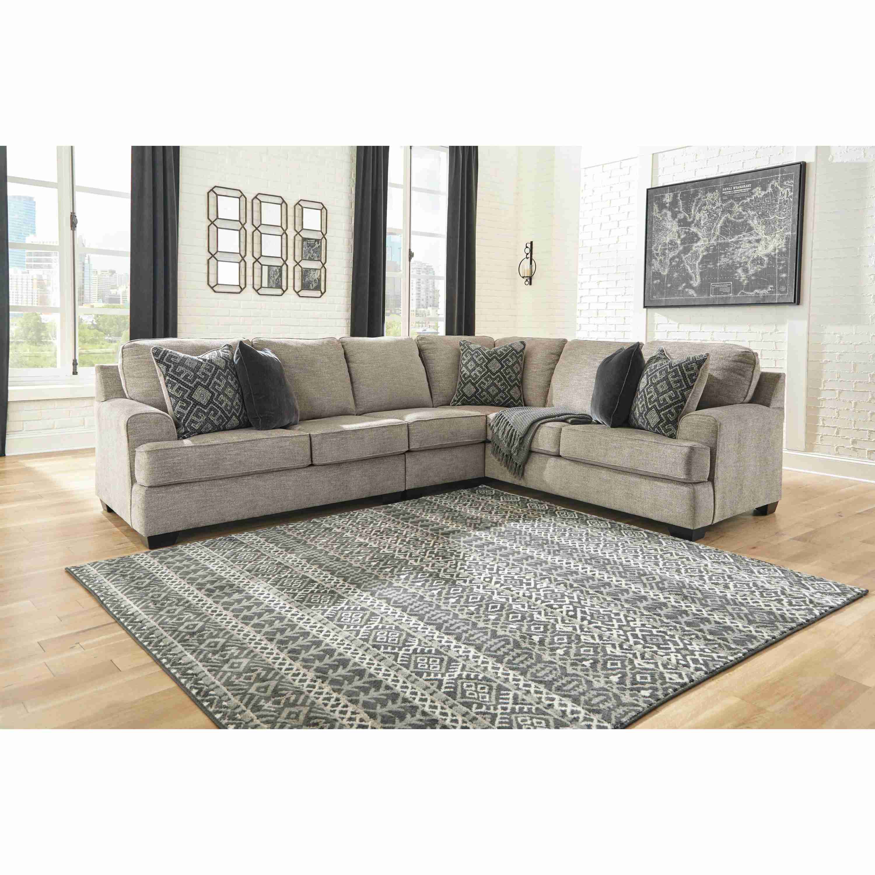 Signature Design by Ashley Bovarian Fabric 3 pc Sectional 5610355/5610346/5610349 - Image 1