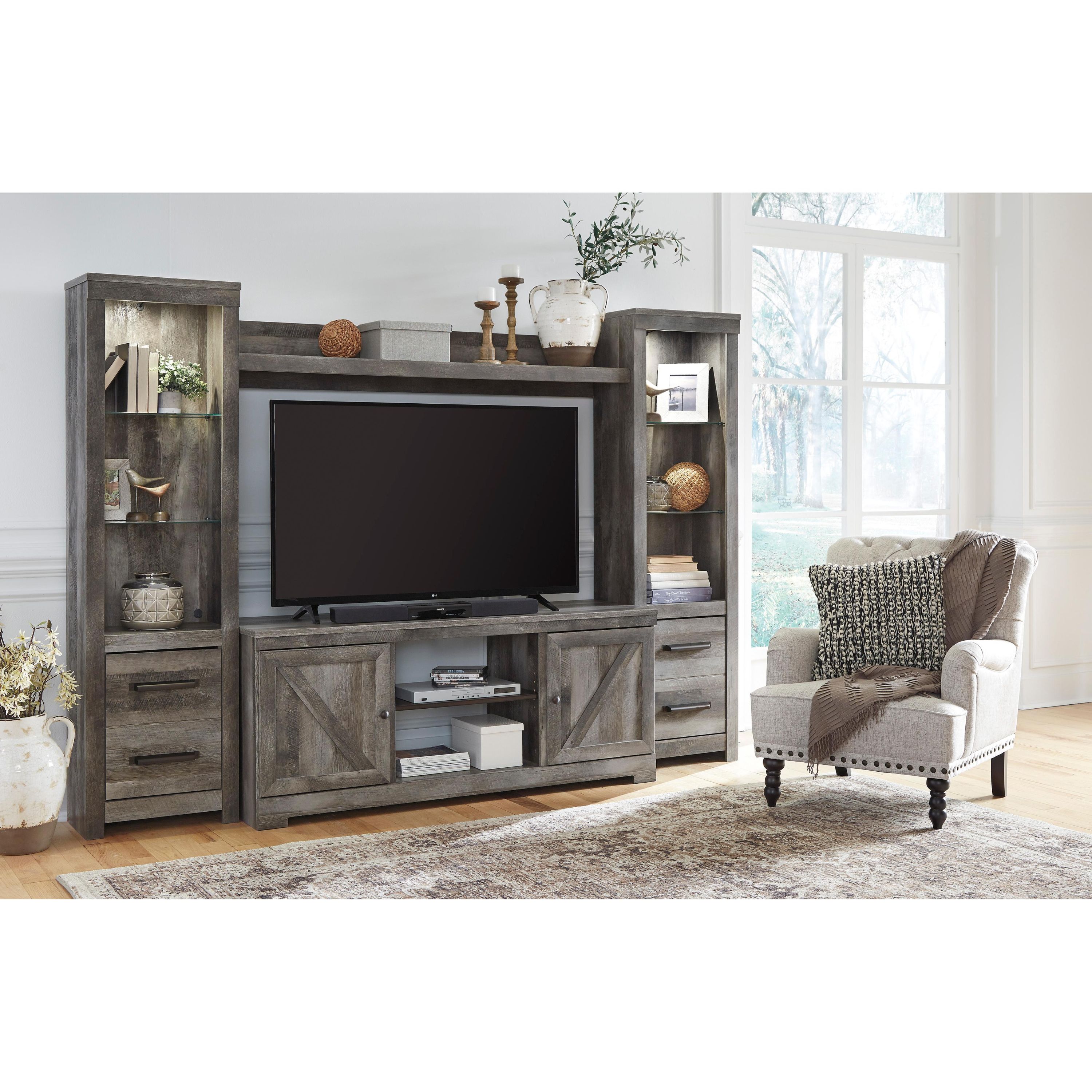 Signature Design by Ashley Wynnlow W440W2 4 pc Entertainment Center - Image 2