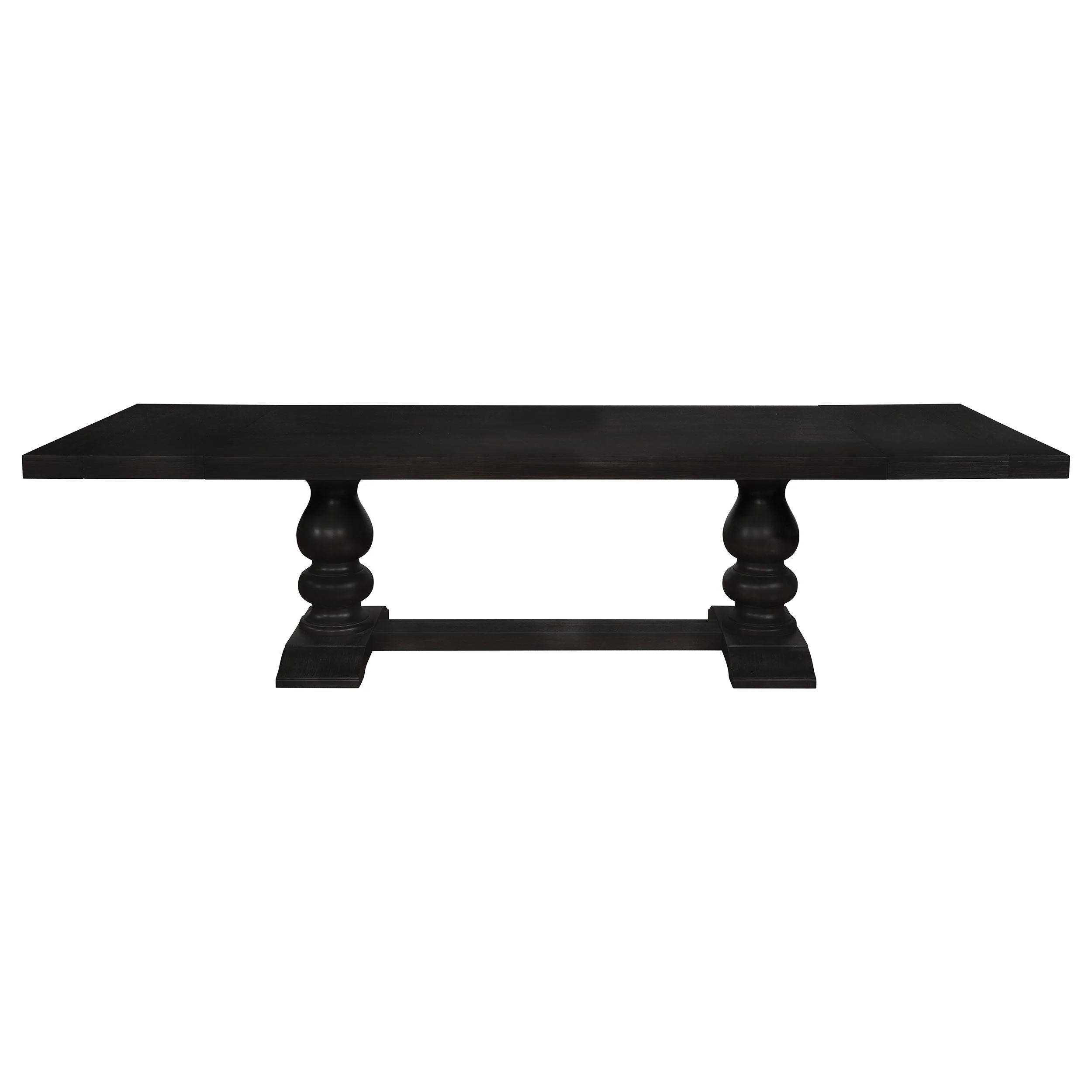 Coaster Furniture Phelps 121231 123-inch Extension Leaf Dining Table - Distressed Noir - Image 2