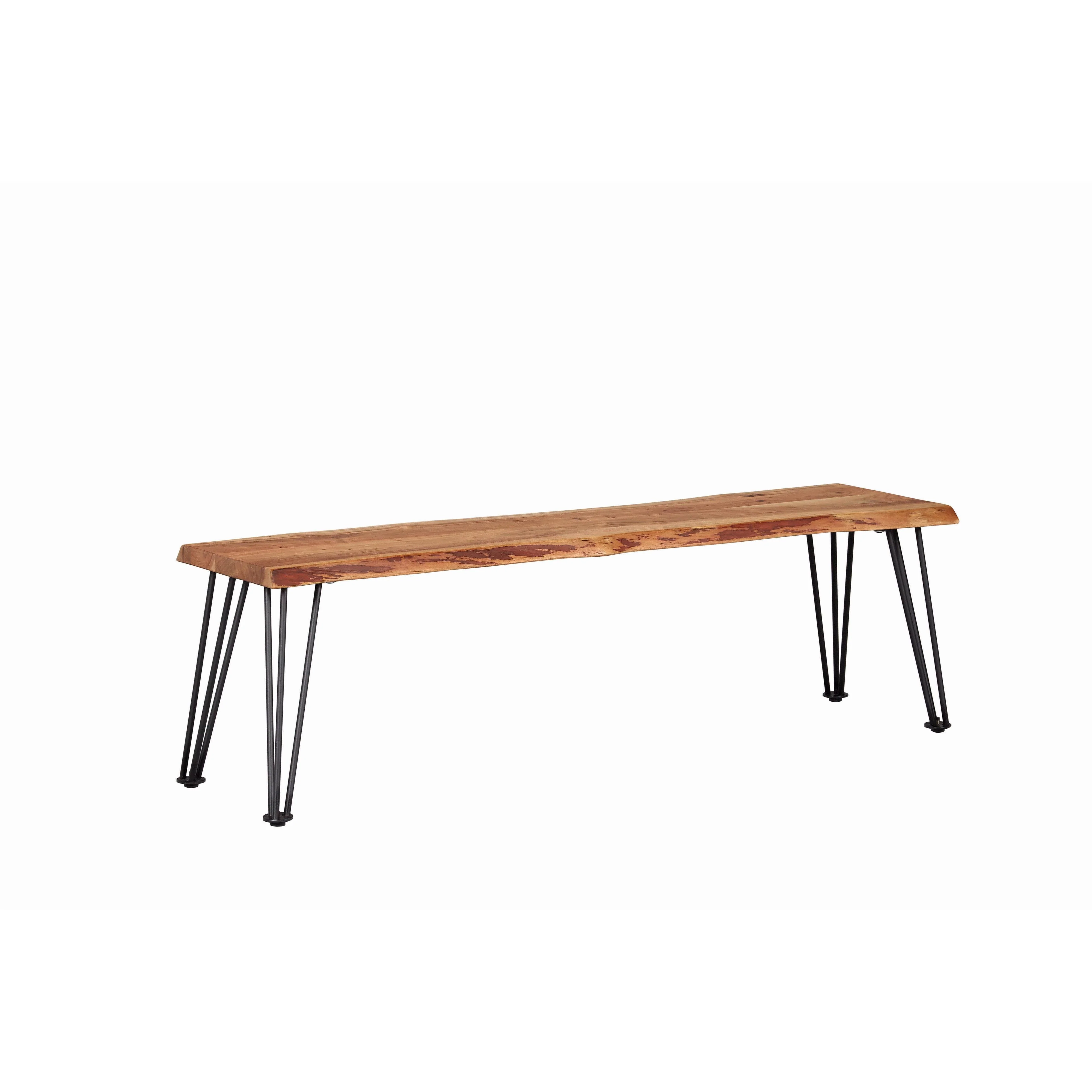 Coaster Furniture Sherman 190913 Wood Dining Bench - Natural Acacia - Image 1