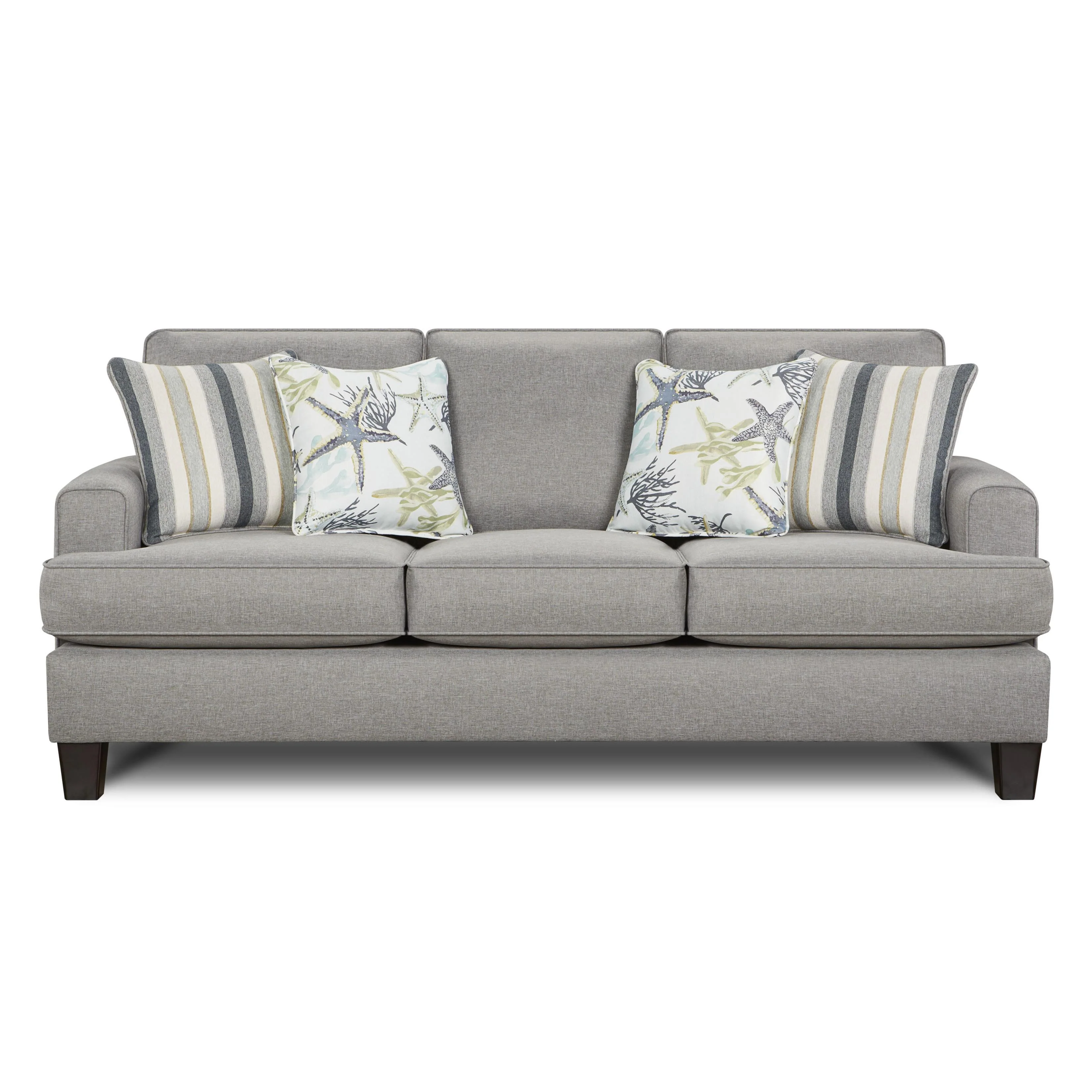 Fusion Furniture Stationary Fabric Sofa 2600 JITTERBUG FLAX - Image 1