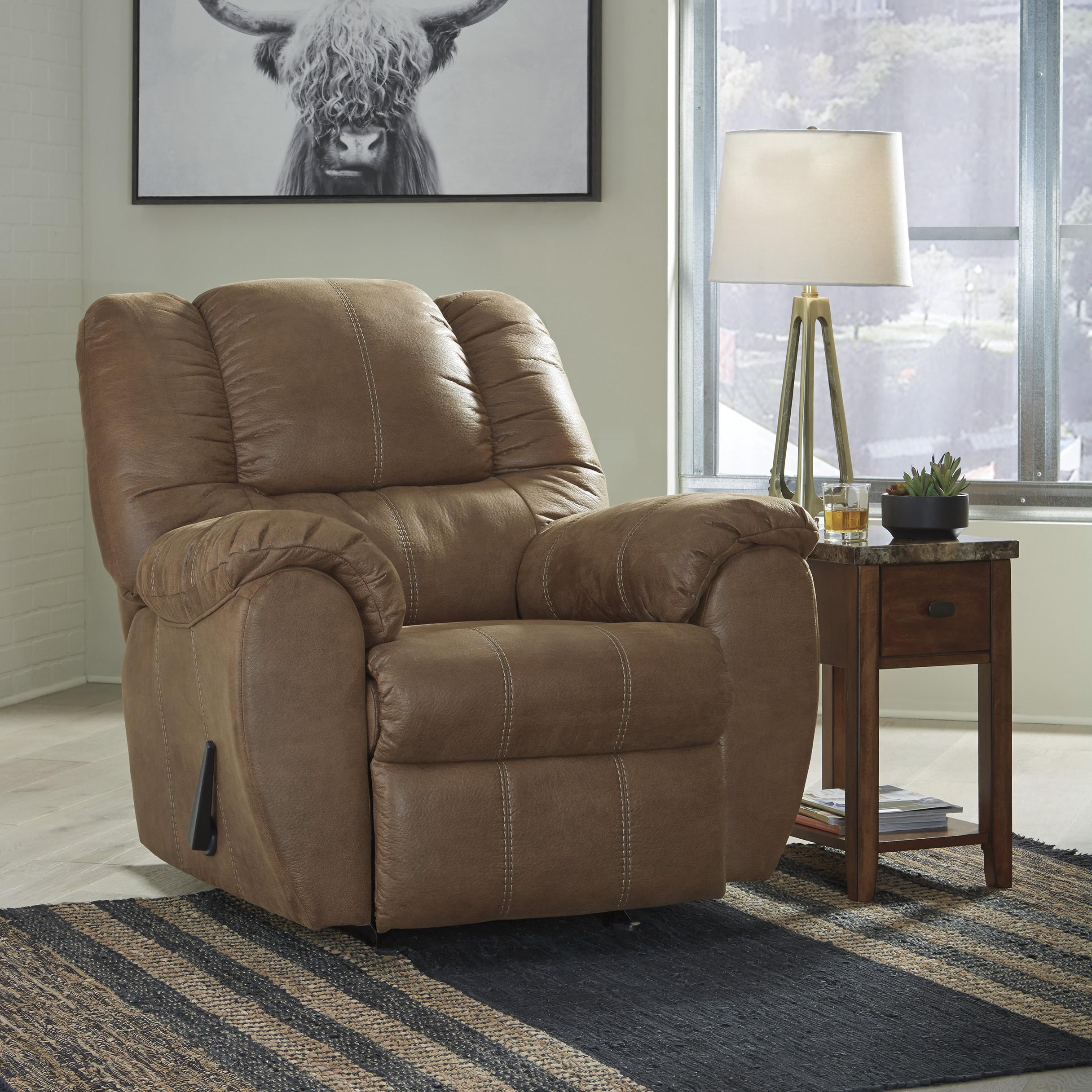 Signature Design by Ashley McGann Rocker Leather Look Recliner 1030225 - Image 3