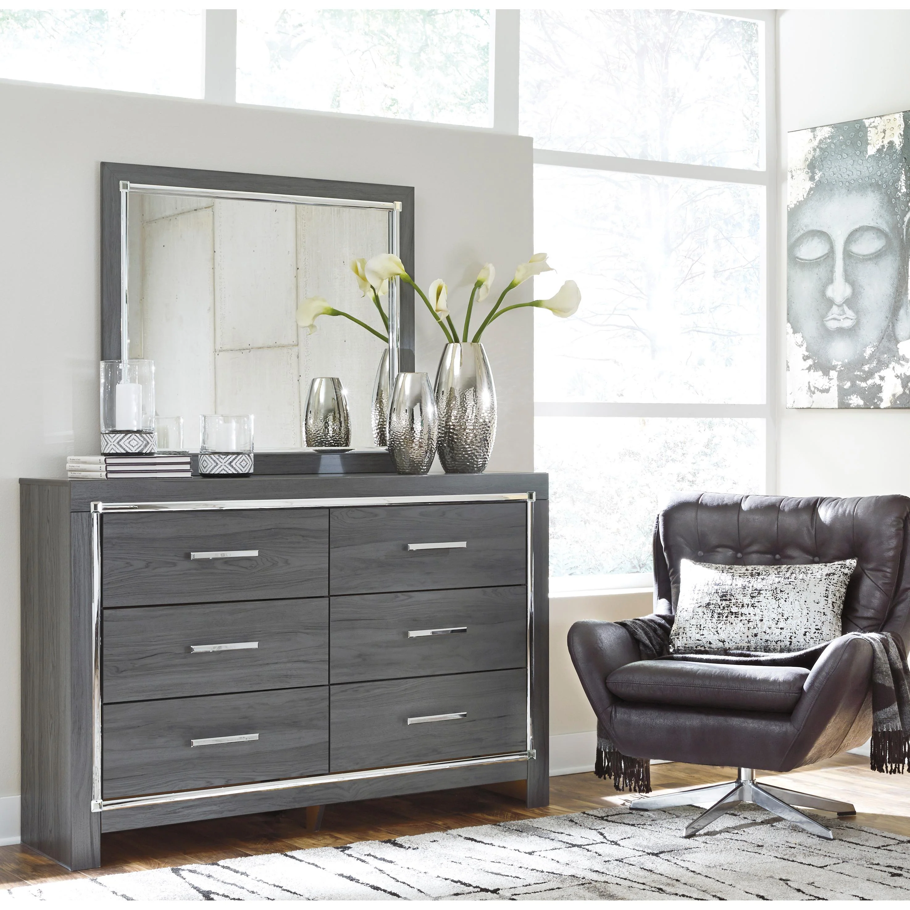 Signature Design by Ashley Lodanna Dresser Mirror B214-36 - Image 2
