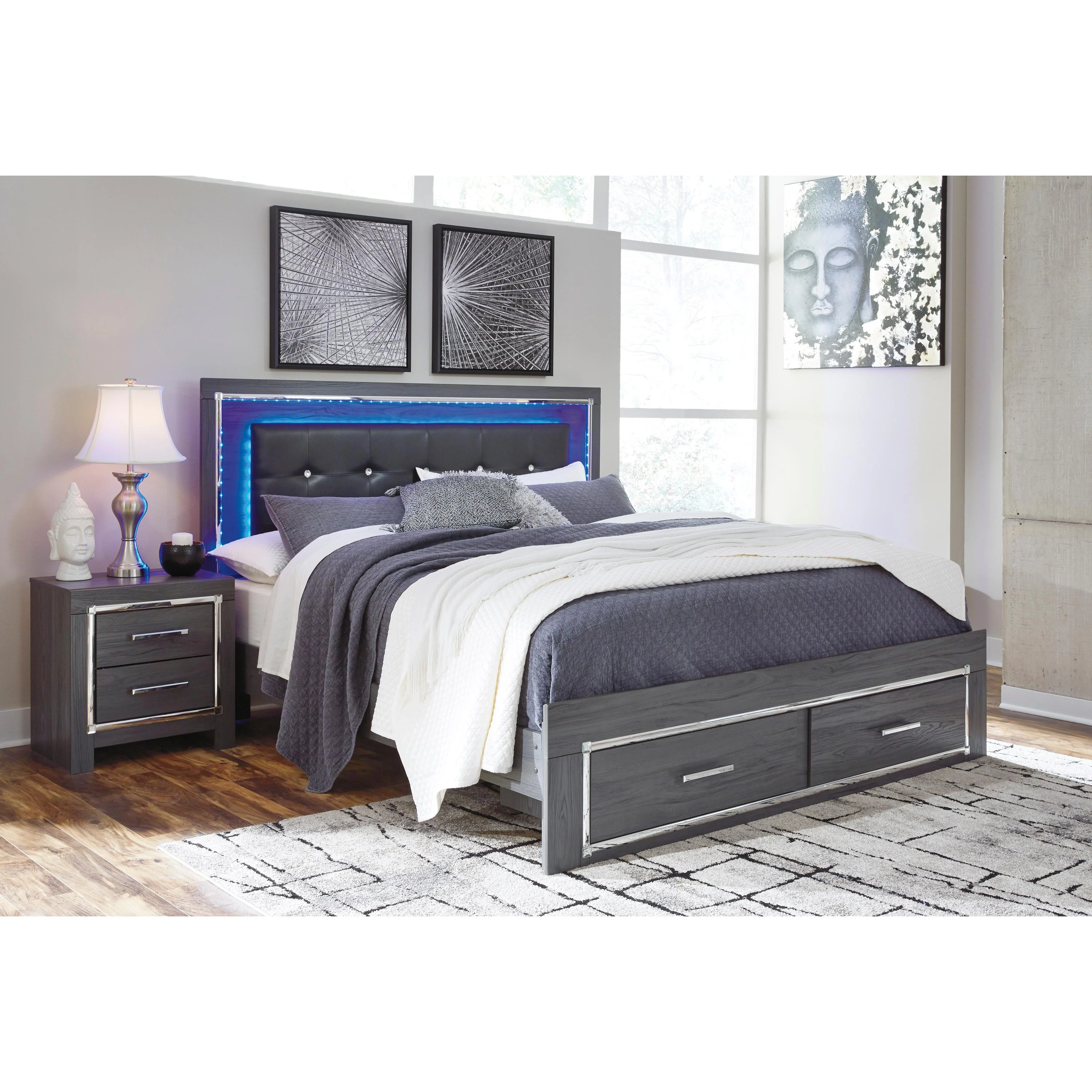 Signature Design by Ashley Lodanna King Panel Bed with Storage B214-58/B214-56S/B214-97 - Image 2