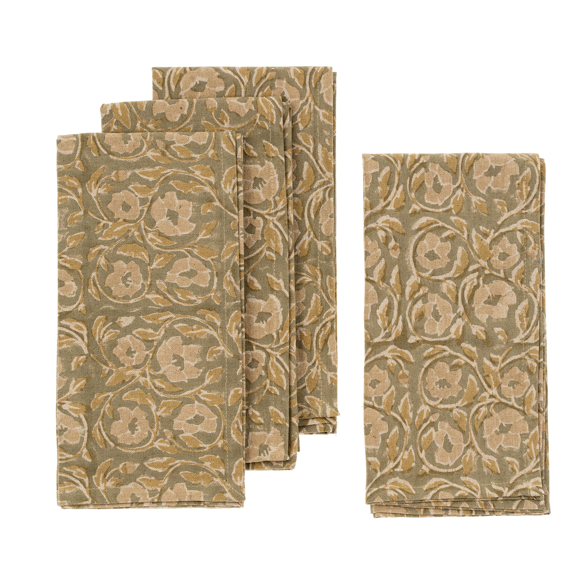 Lata Block Print Napkins | Overstock