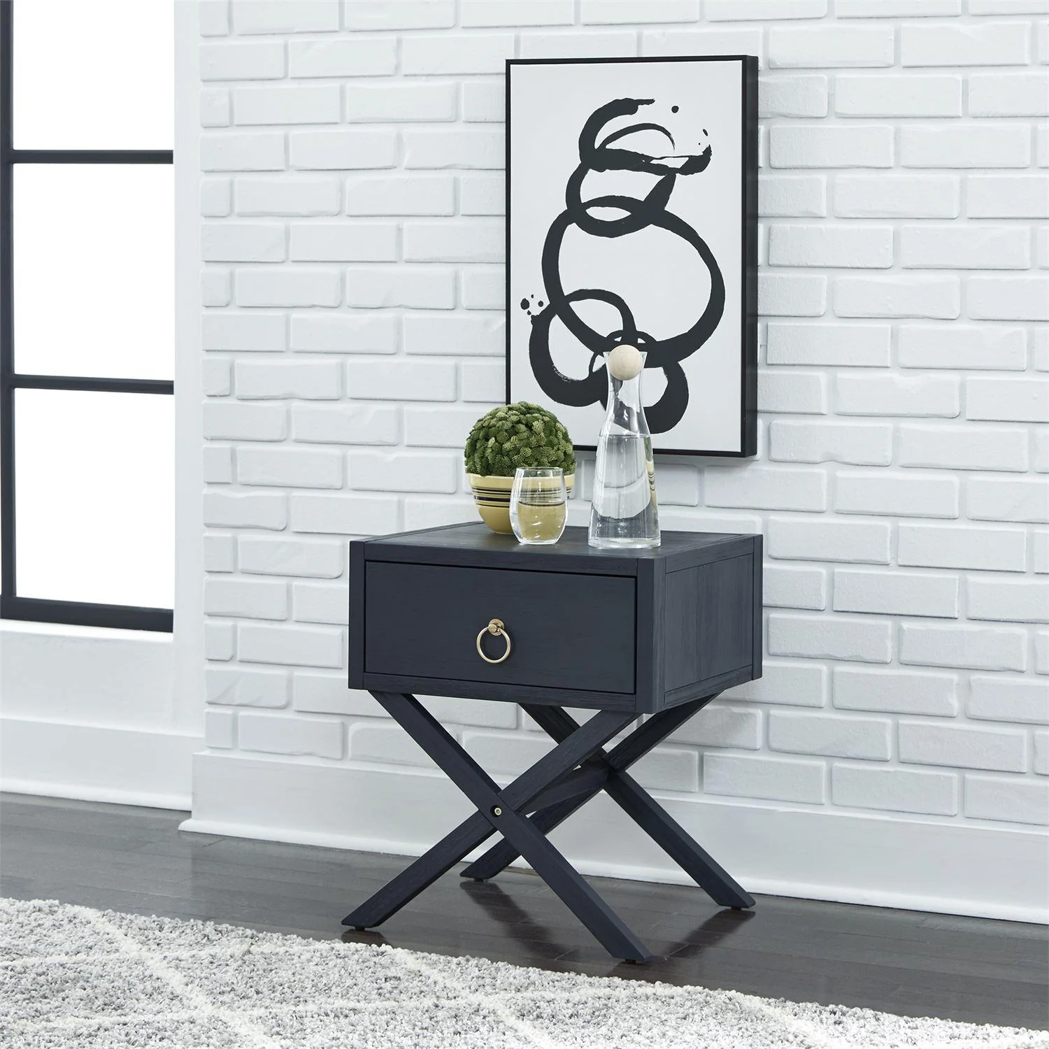 Liberty Furniture Industries Inc. Midnight Accent Table 2030-AT1922