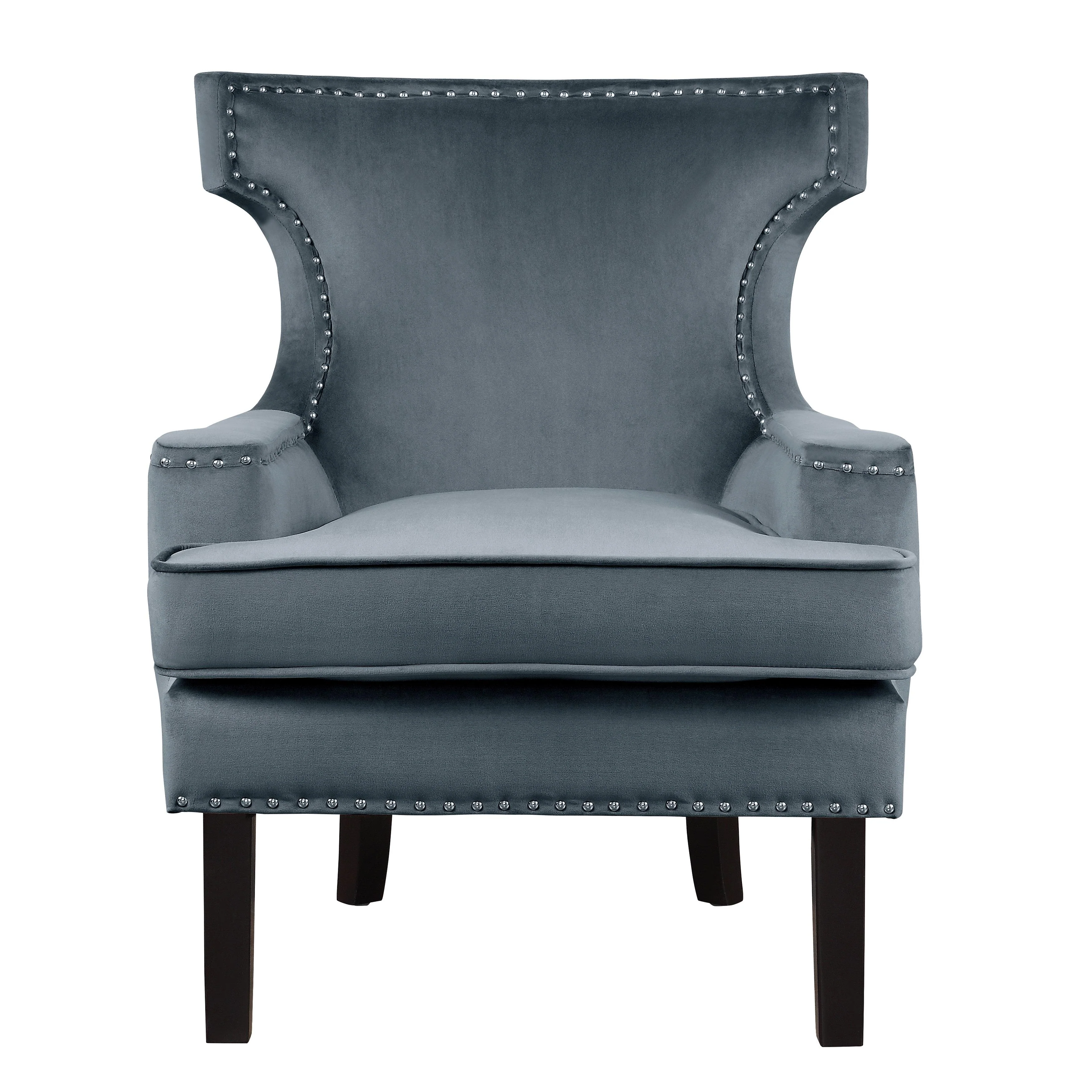 Homelegance Lapis Stationary Fabric Accent Chair 1190GY-1 - Image 1