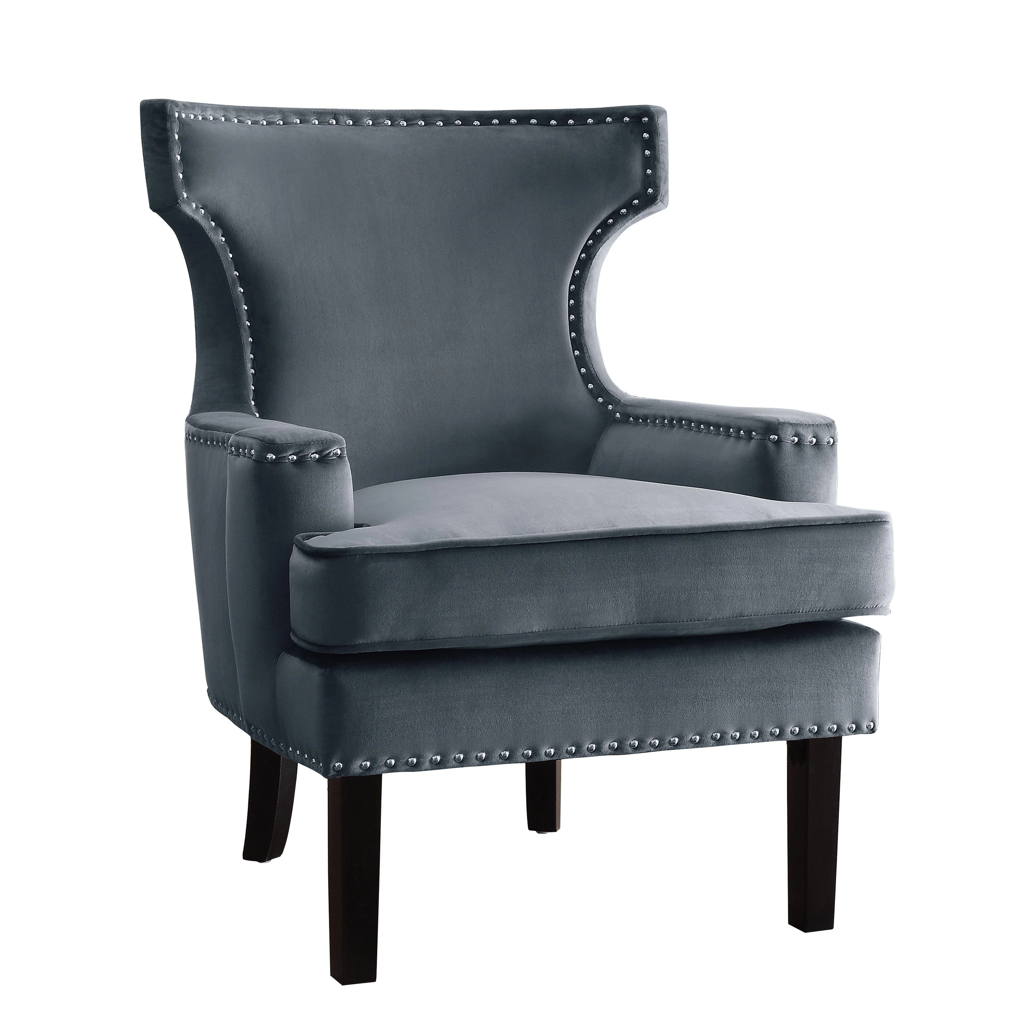 Homelegance Lapis Stationary Fabric Accent Chair 1190GY-1 - Image 2