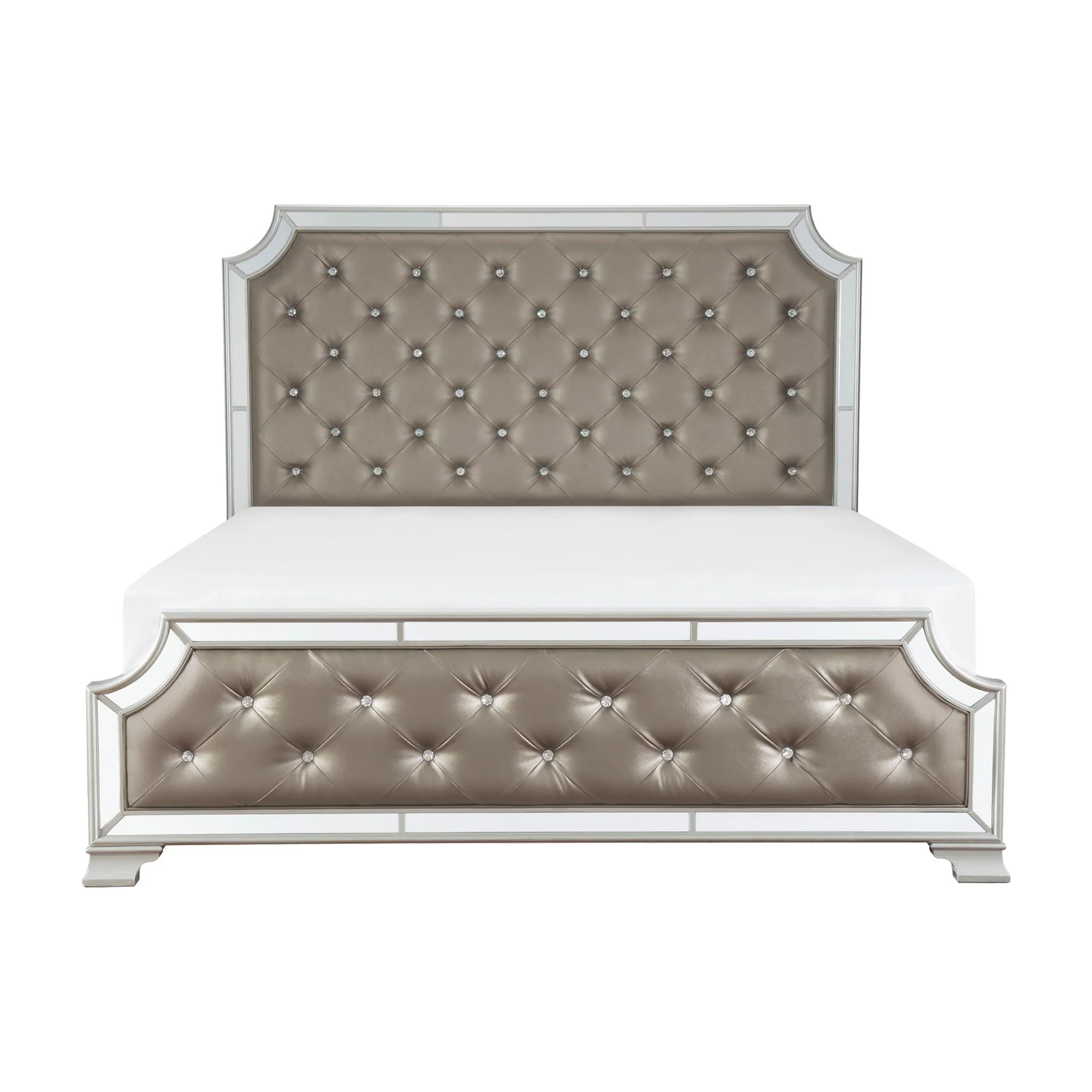Homelegance Avondale Queen Upholstered Panel Bed 1646-1* - Image 1